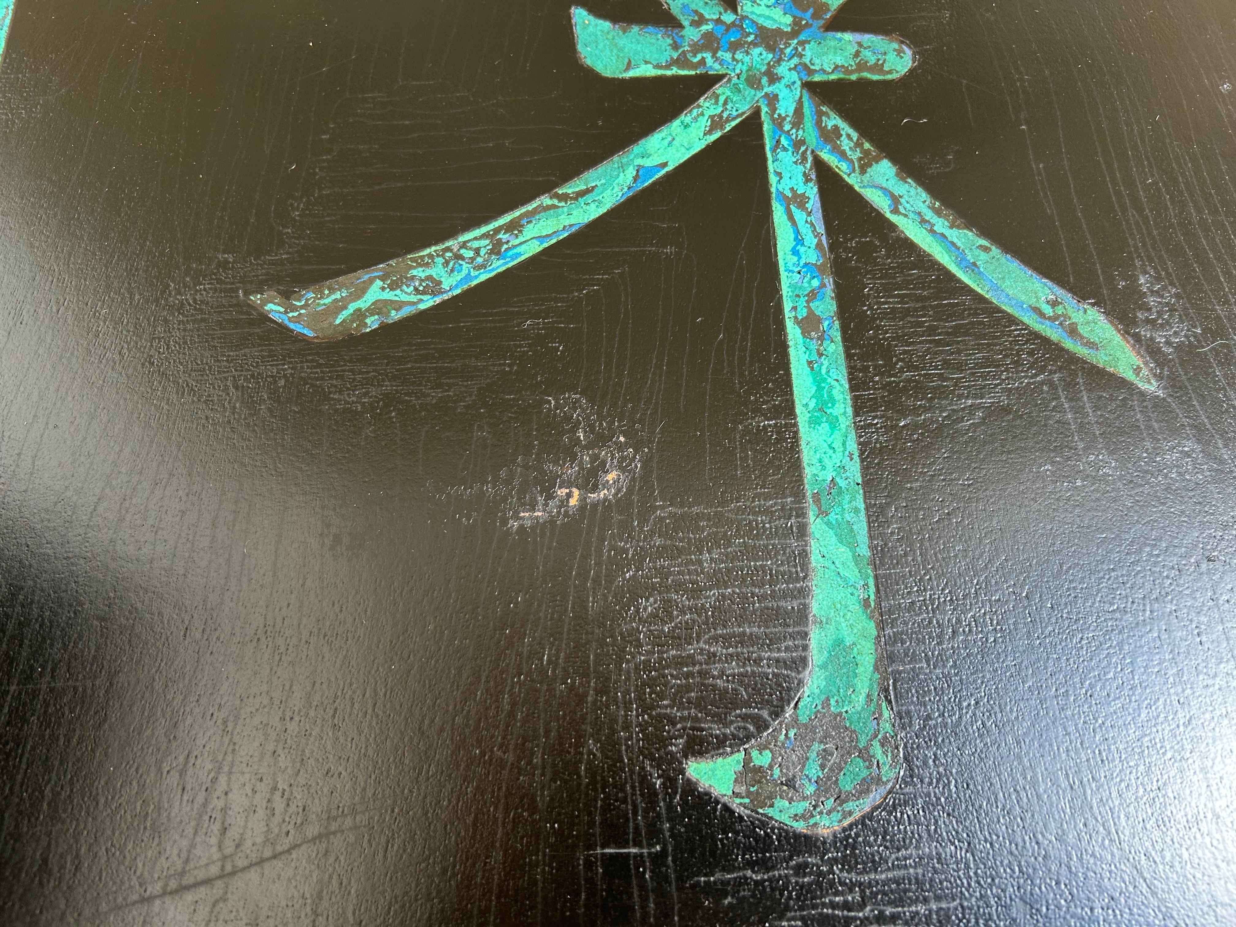 Rare Paire de tables d'appoint Pepe Mendoza Stone Inlay Mid Century Modern en vente 7