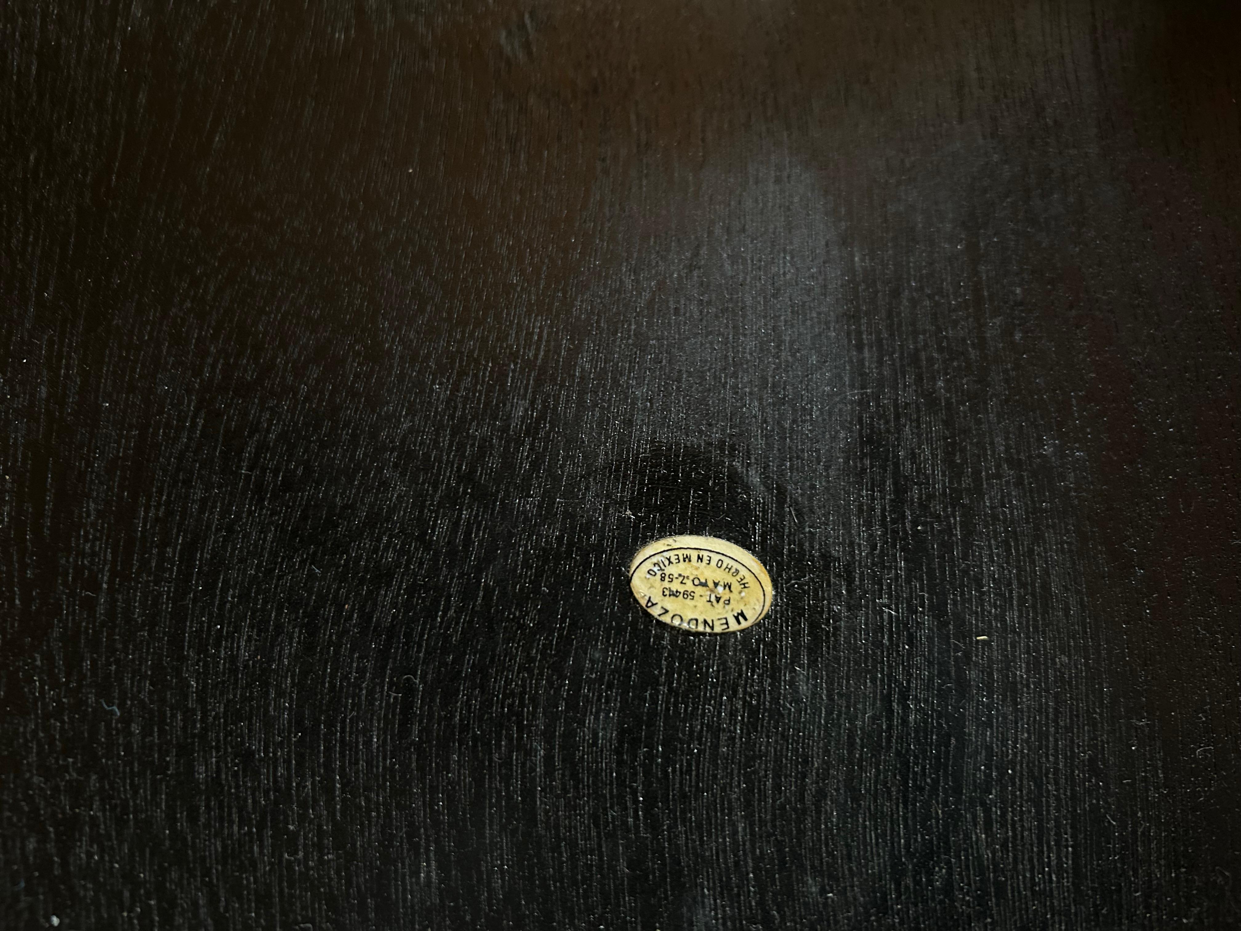 Rare Paire de tables d'appoint Pepe Mendoza Stone Inlay Mid Century Modern en vente 9