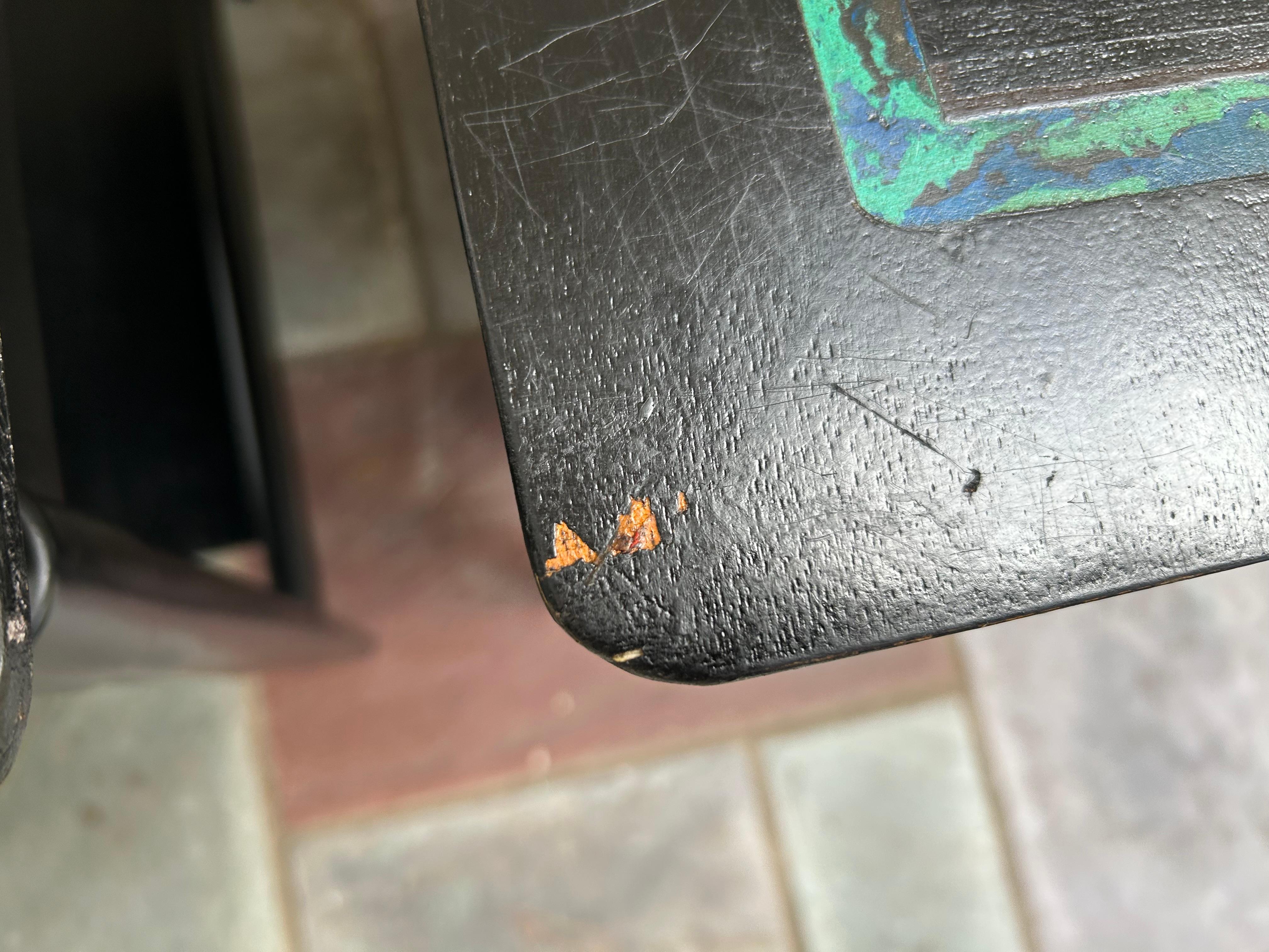 Rare Paire de tables d'appoint Pepe Mendoza Stone Inlay Mid Century Modern en vente 12