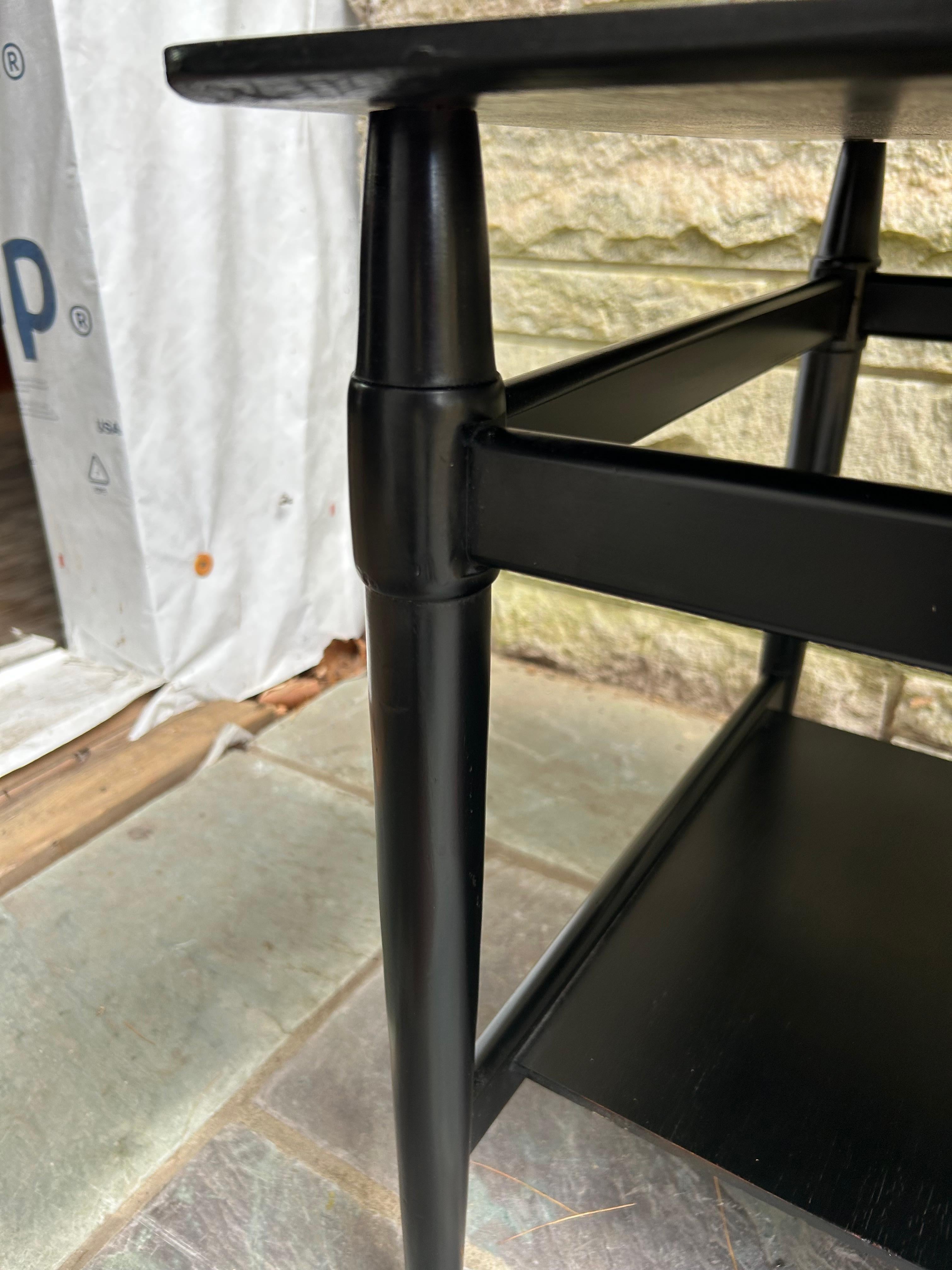 Rare Paire de tables d'appoint Pepe Mendoza Stone Inlay Mid Century Modern en vente 1