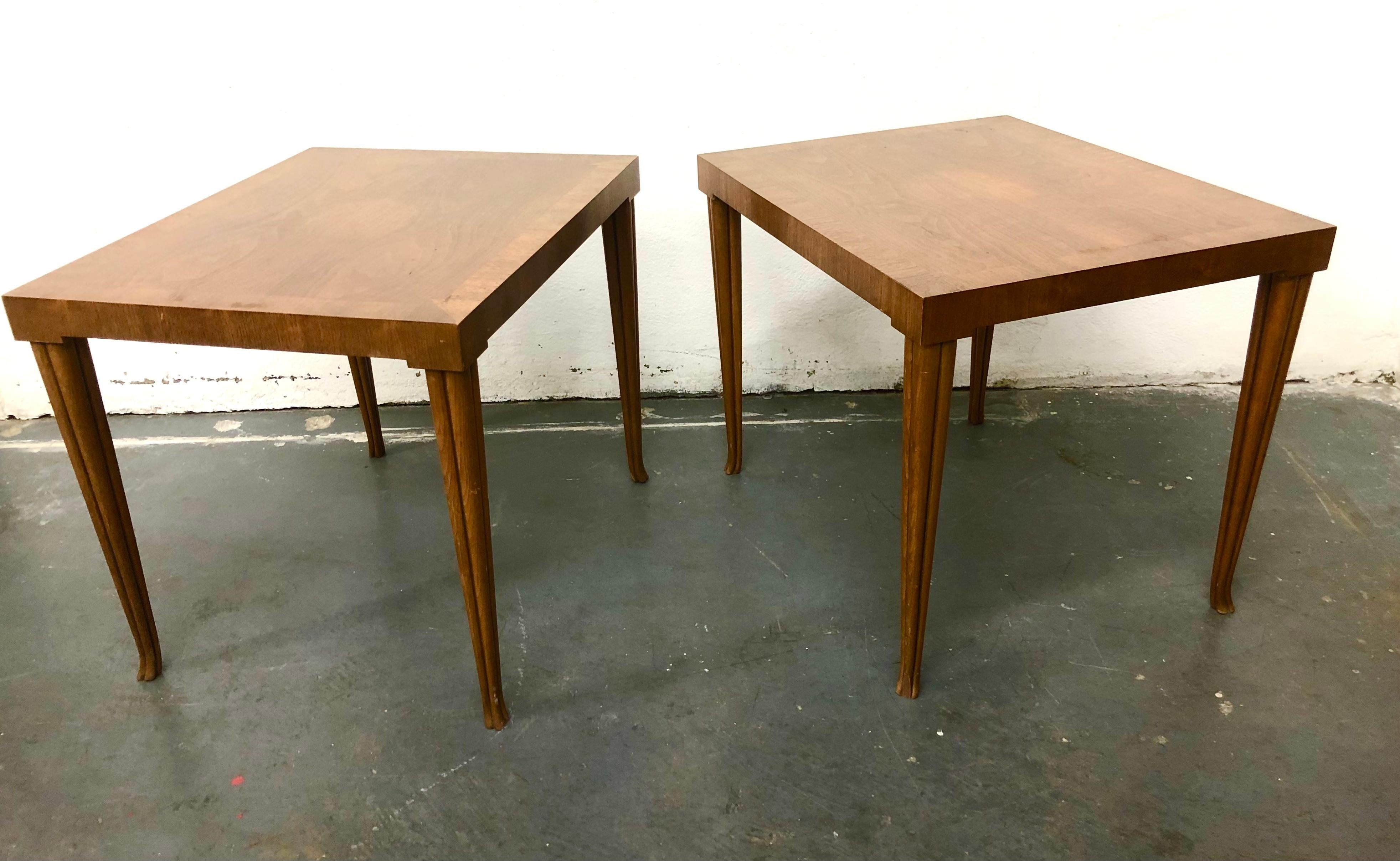 Rare Pair Robsjohn-Gibbings Side Tables 2