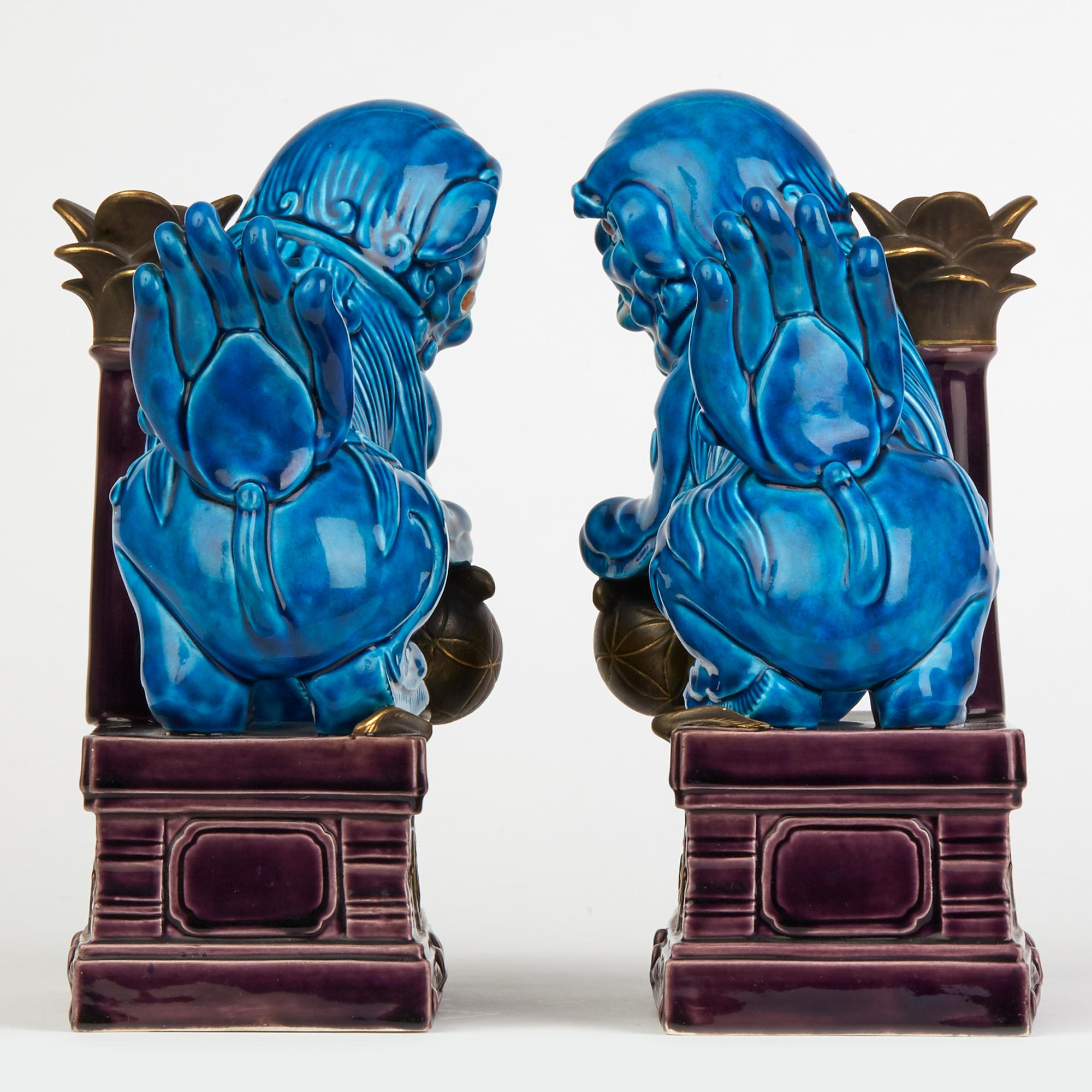 Rare Pair of Royal Worcester Majolica Candlesticks, circa 1870 3