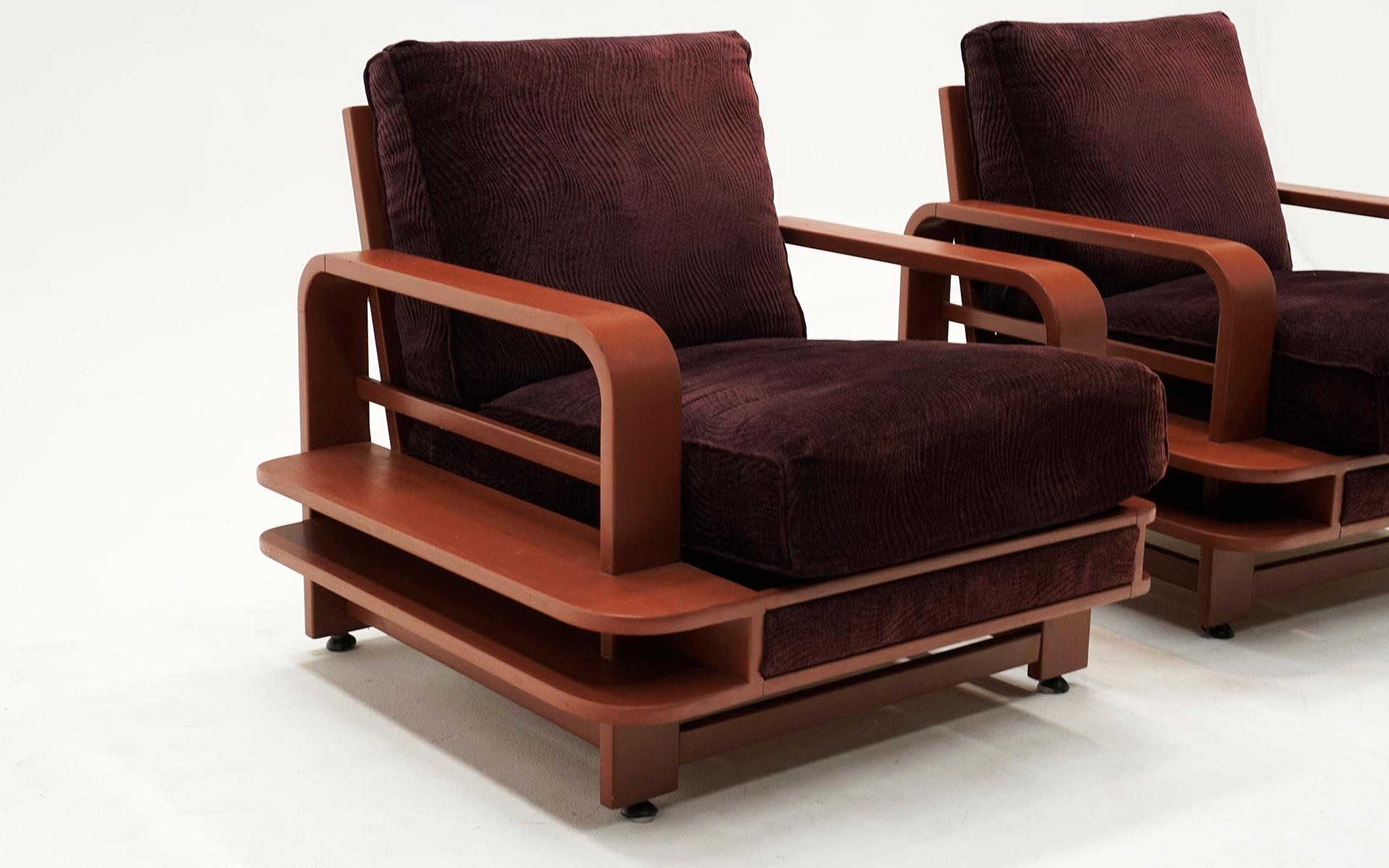 Paire rare de fauteuils de salon Russel Wright pour Conant Ball, 1935.   Bon état - En vente à Kansas City, MO