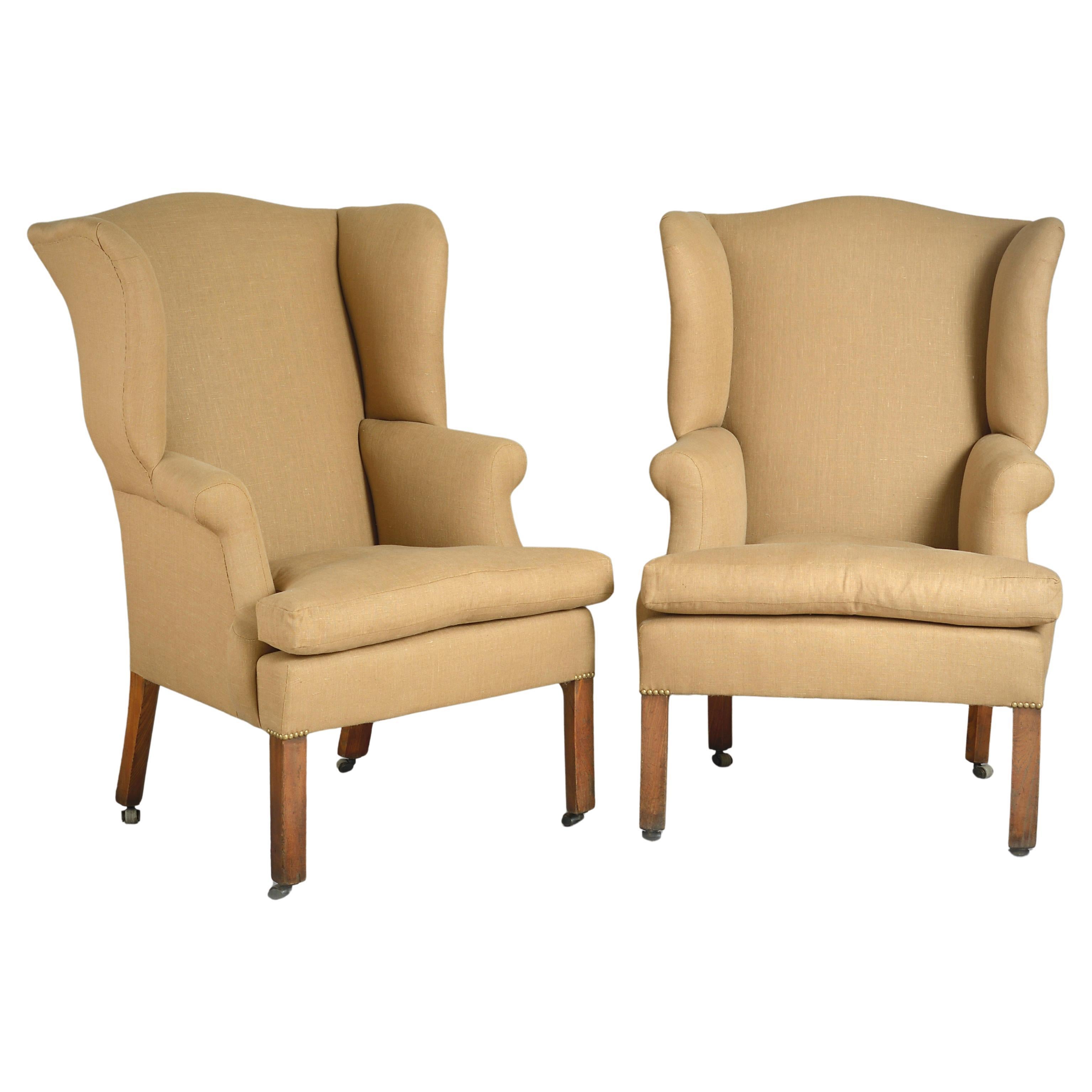 Rare Pair Scottish George II Armchairs