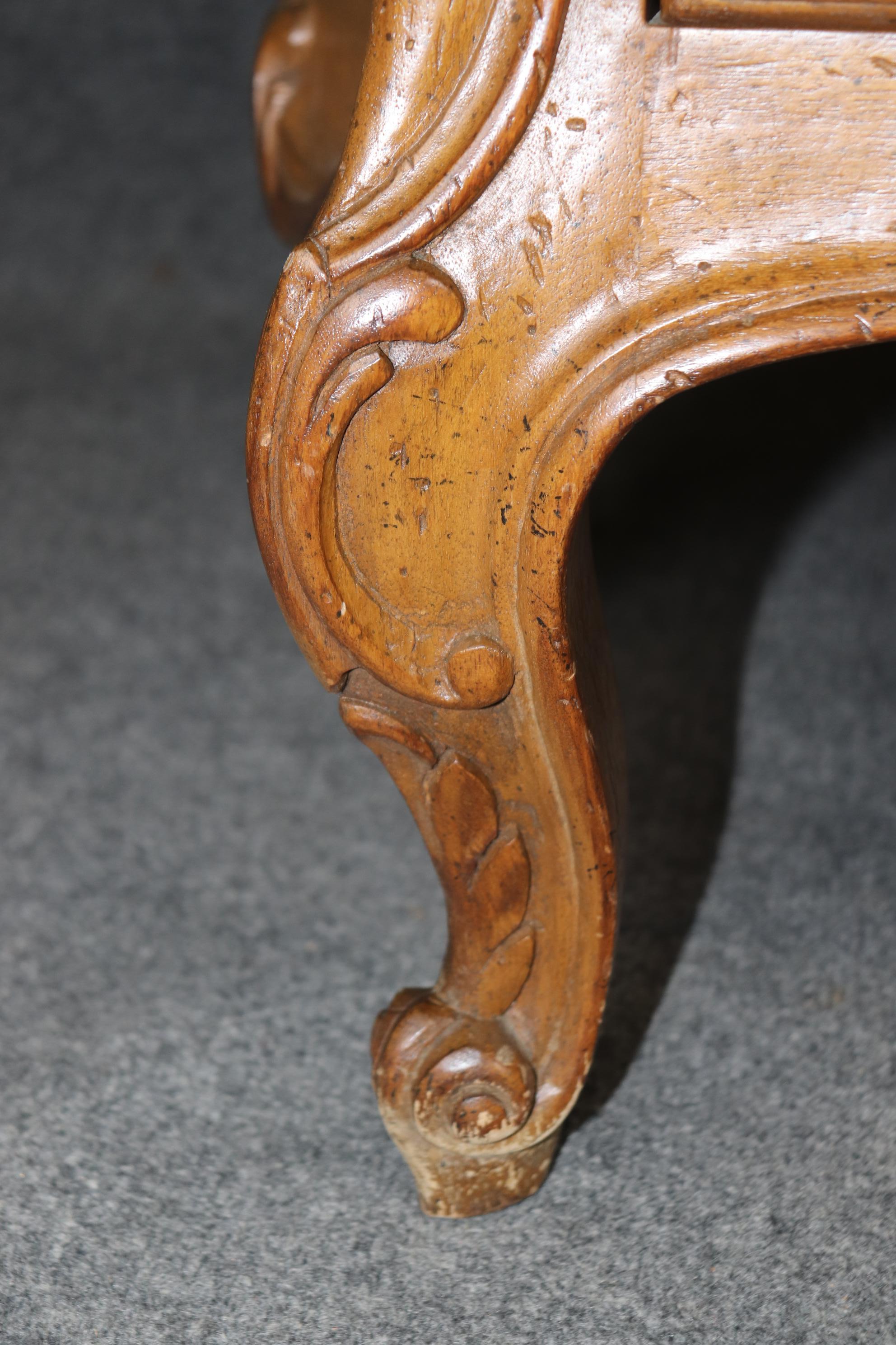Rare Pair Signed Auffray & Co Walnut French Louis XV Style Commodes 3