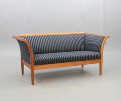 Rara coppia di divani svedesi in stile Biedermeier Couch Empire 20th C. 172cm 3-4 posti A.I.C.