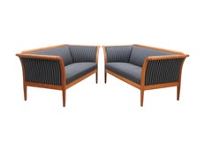 Rare Pair Swedish Biedermeier Style Sofas Couch Empire 20th C 172cm 3-4 Seat A