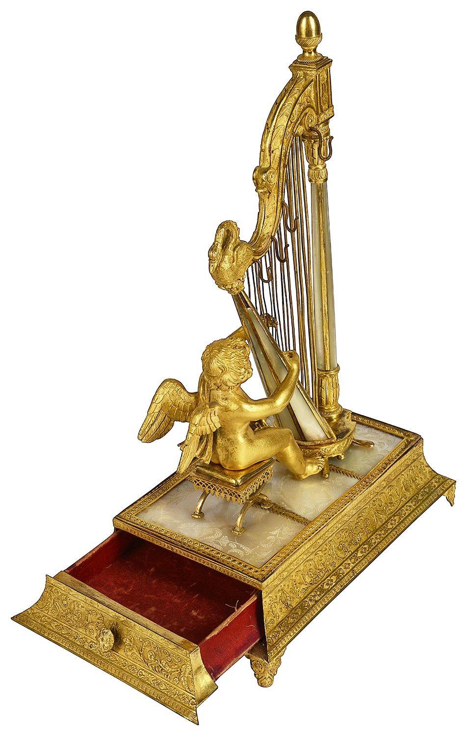 Louis XVI Rare Palais Royal Ormolu + Mother of Pearl Music Box / Jewel Box