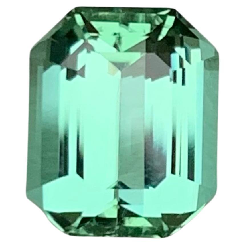 Rare Pale Mint Green Natural Tourmaline Gemstone, 2.50 Ct Emerald Cut for Ring