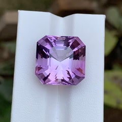 Rare Pale Purple Natural Amethyst Gemstone, 24.70 Ct Asscher Cut for Pendant etc
