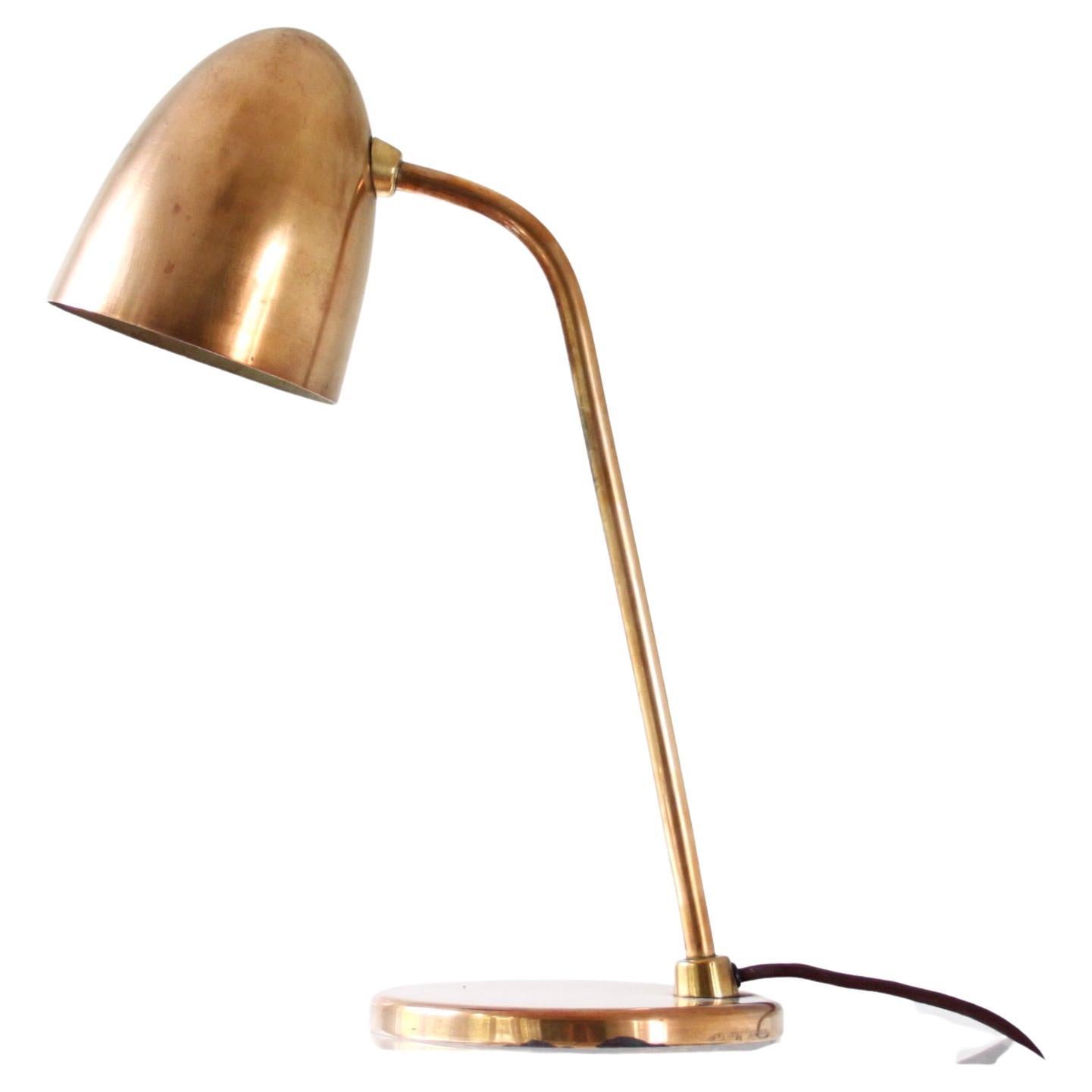 Rare Palle Suenson Table Lamp in Brass, Scandinavian Modern, Denmark 1940s