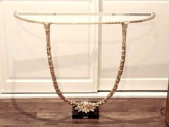 Rare "Palm Tree" Model Console from La Maison Charles, France 1970
