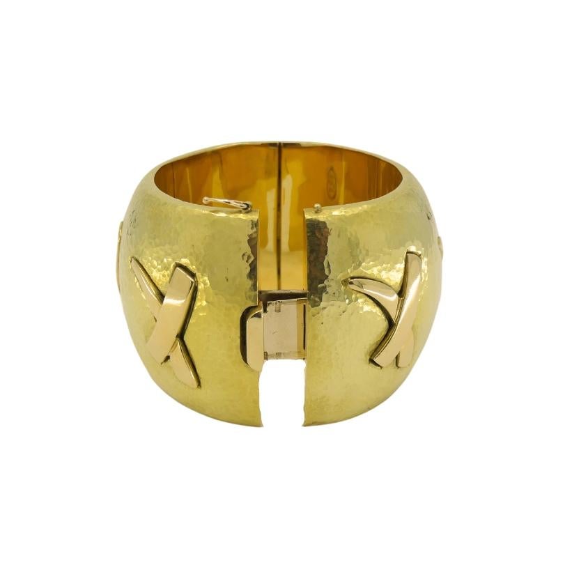 Rare Paloma Picasso for Tiffany & Co. Graffiti Bracelet 18k Gold en venta 2