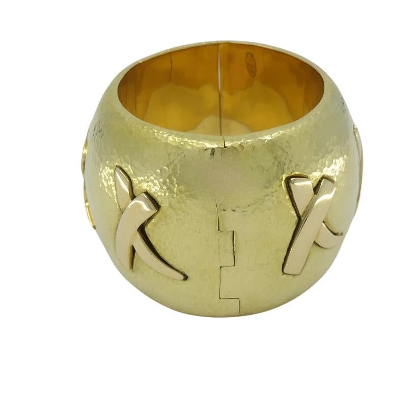 Rare Paloma Picasso for Tiffany & Co. Graffiti Bracelet 18k Gold en venta 3