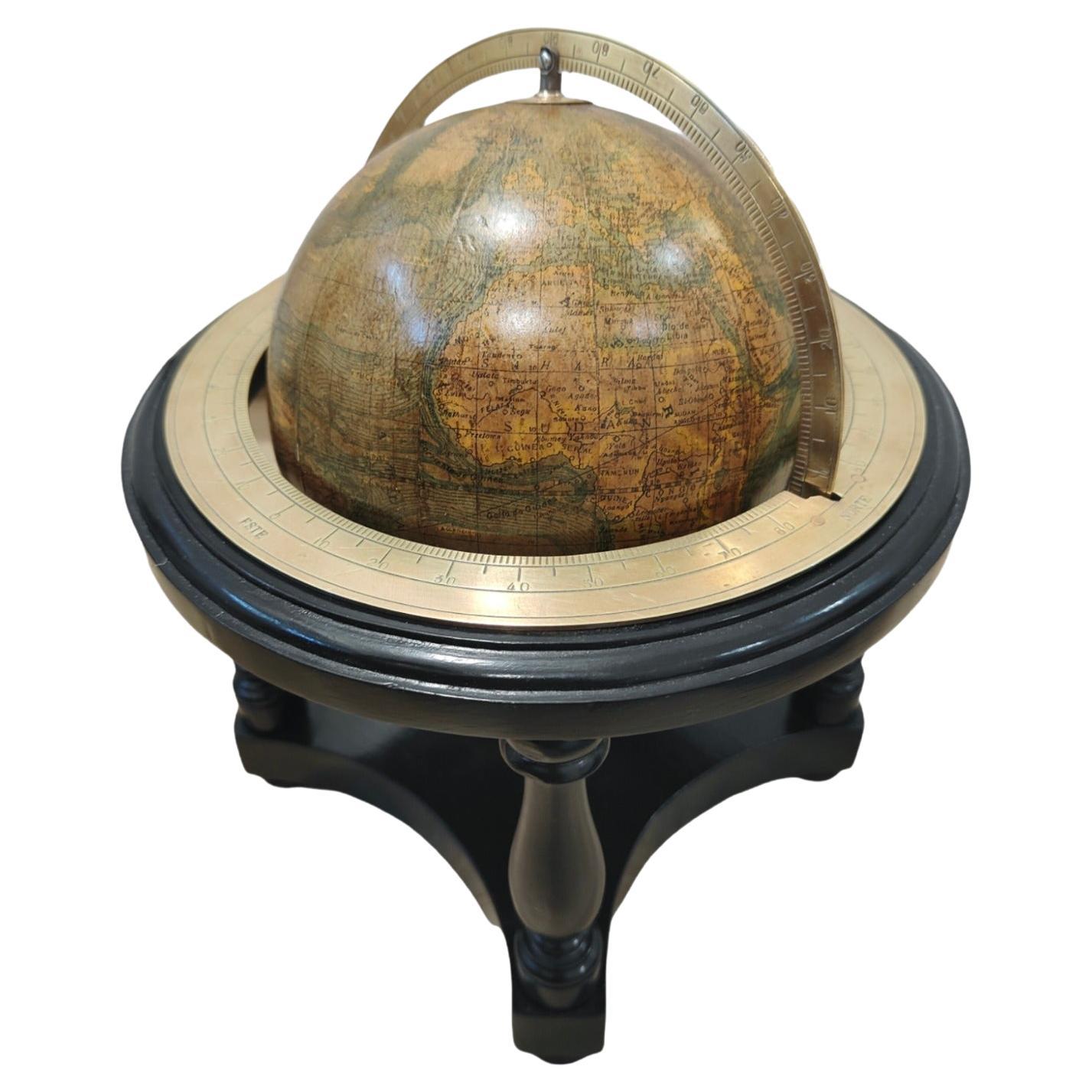 Globe Paluzie rare du 19ème siècle