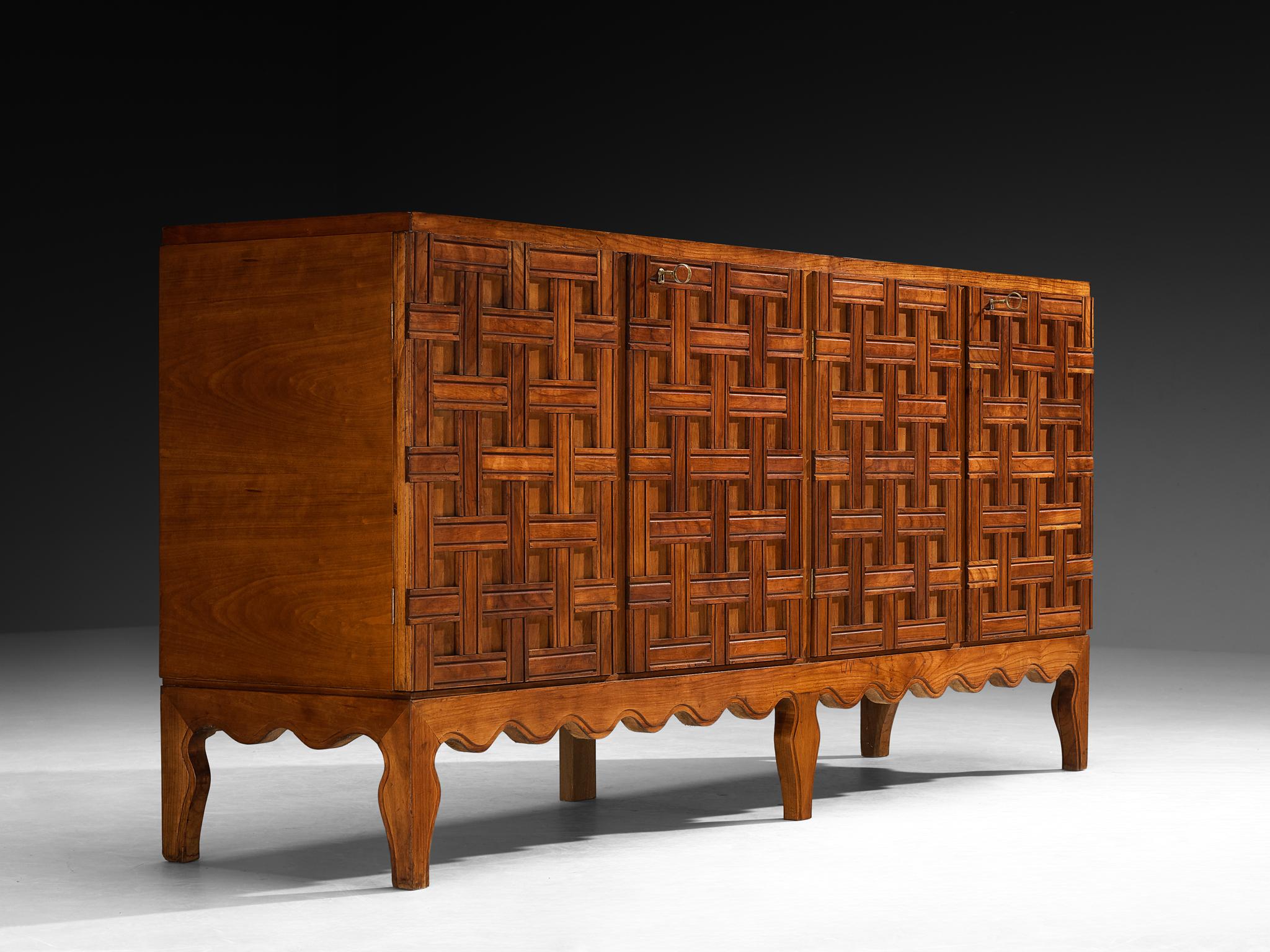Rara credenza Paolo Buffa in ciliegio In condizioni buone in vendita a Waalwijk, NL