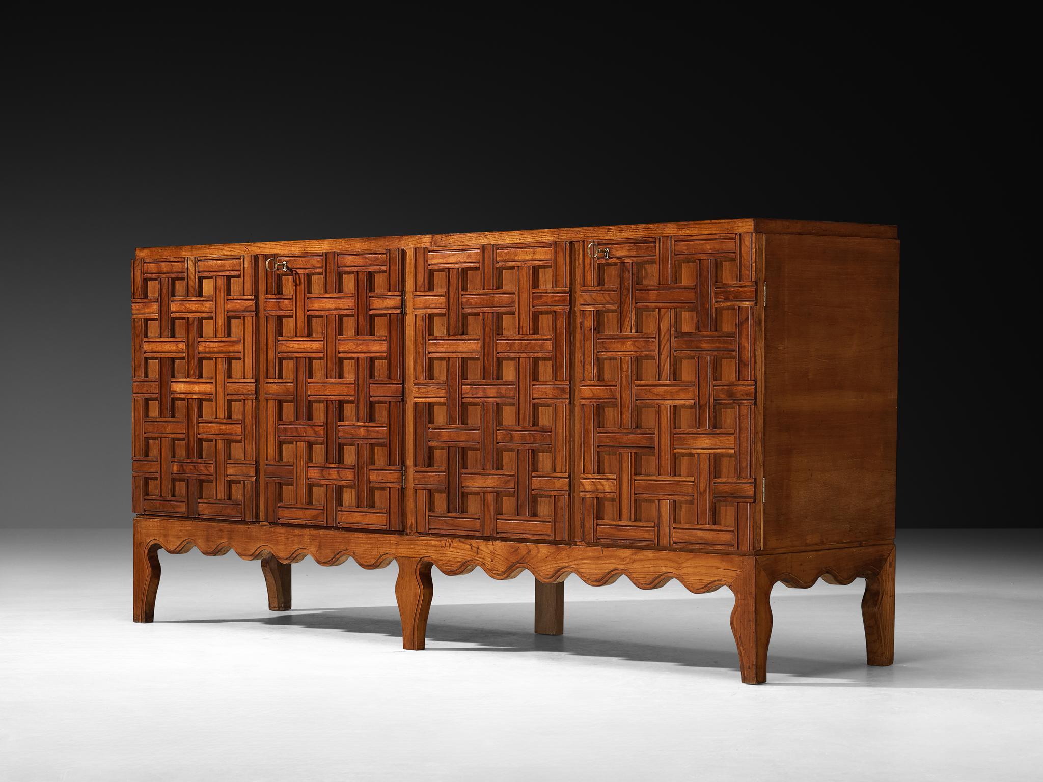 Rara credenza Paolo Buffa in ciliegio in vendita 1