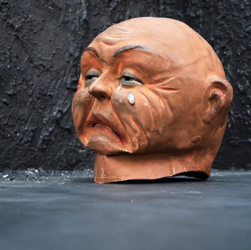 Hand-Crafted Rare Papier Mâché Theatre Mask