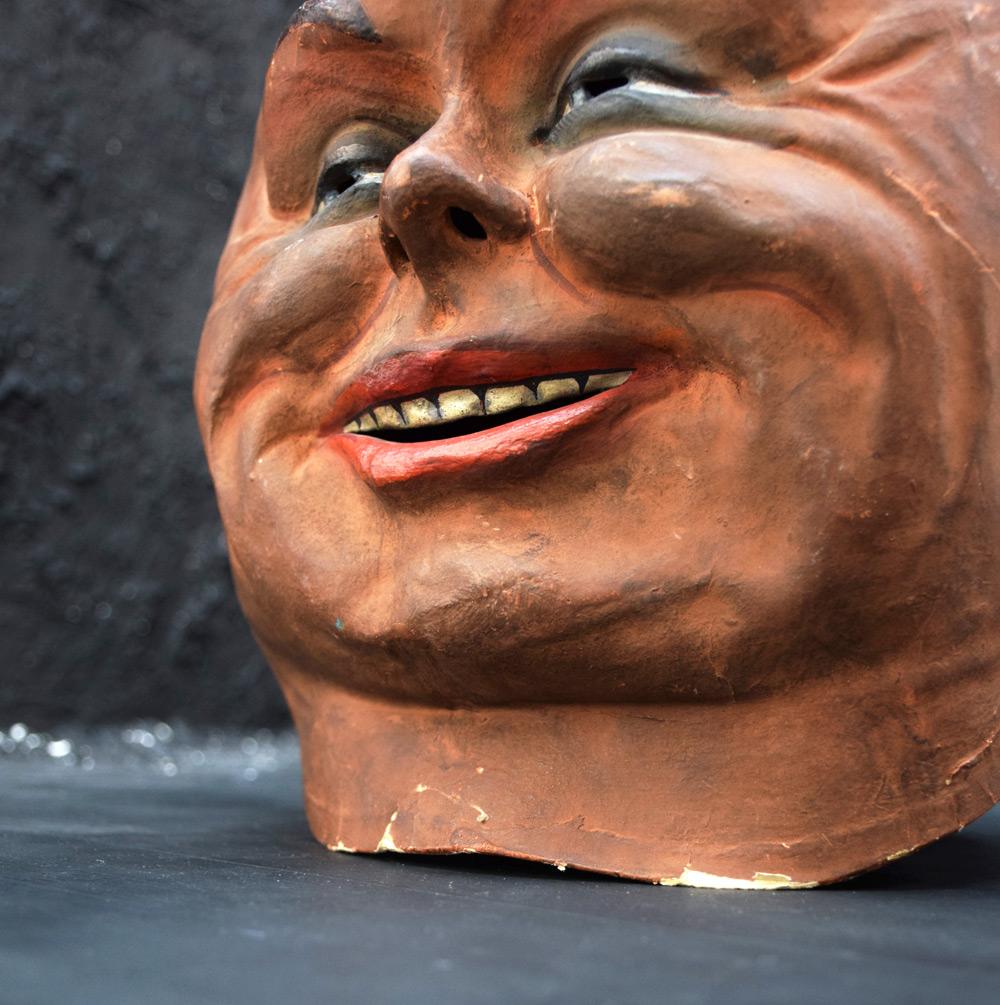 Rare Papier Mâché Theatre Mask In Fair Condition In London, GB