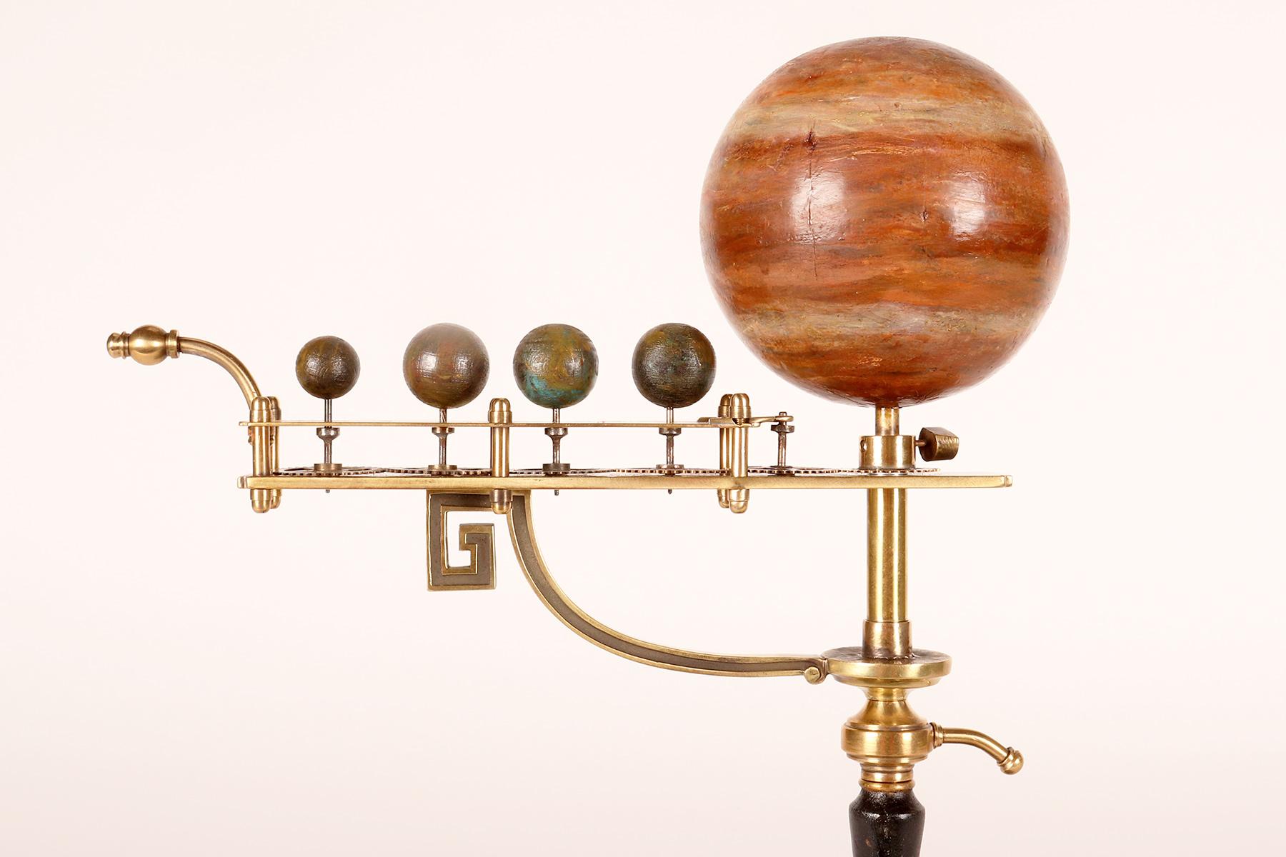 Rare paradoxical planetarium of Jupiter and the Medici satellites, France 1840.  In Good Condition For Sale In Milan, IT