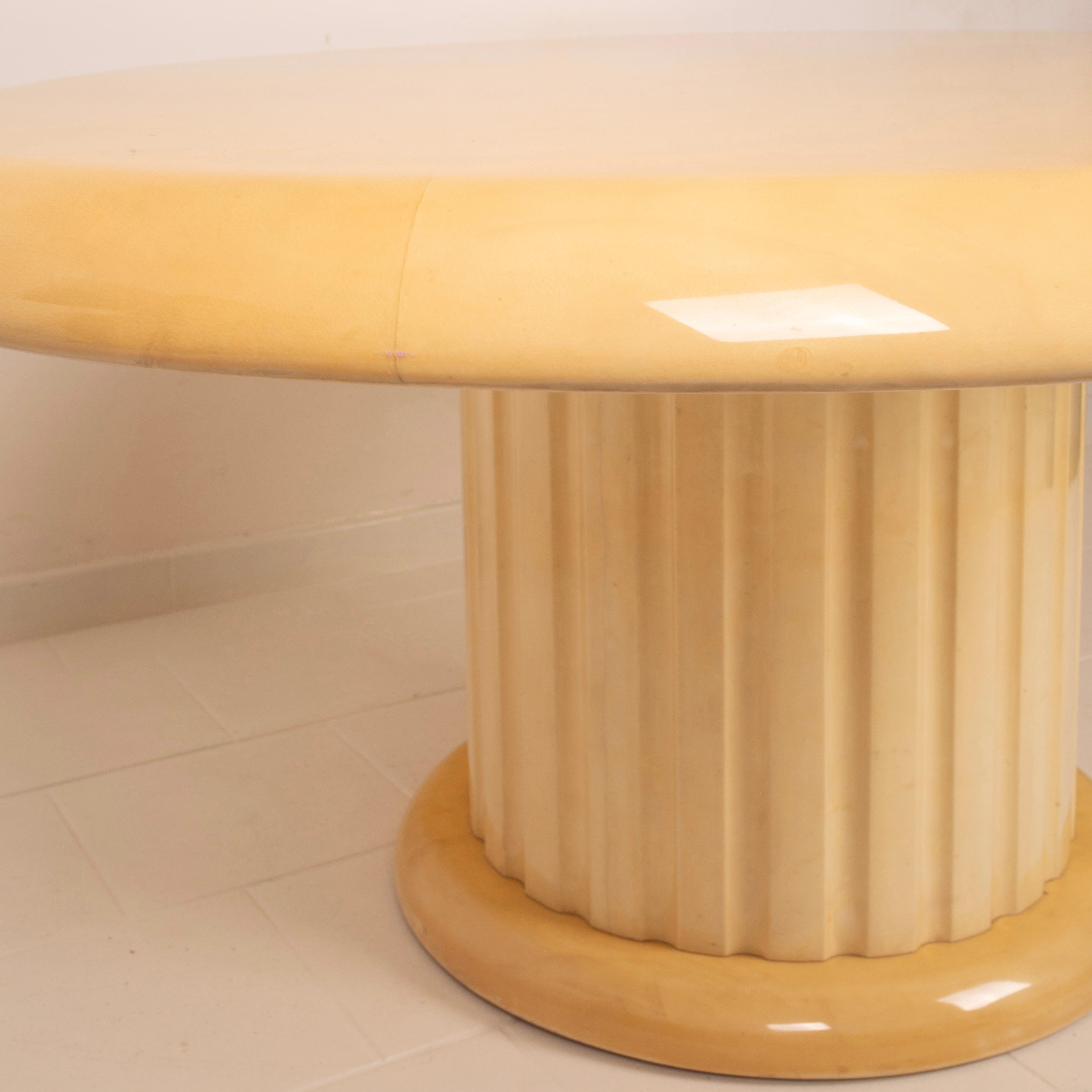 Rare Parchment Table by Aldo Tura for Tura Milano, 1960 in vendita 8