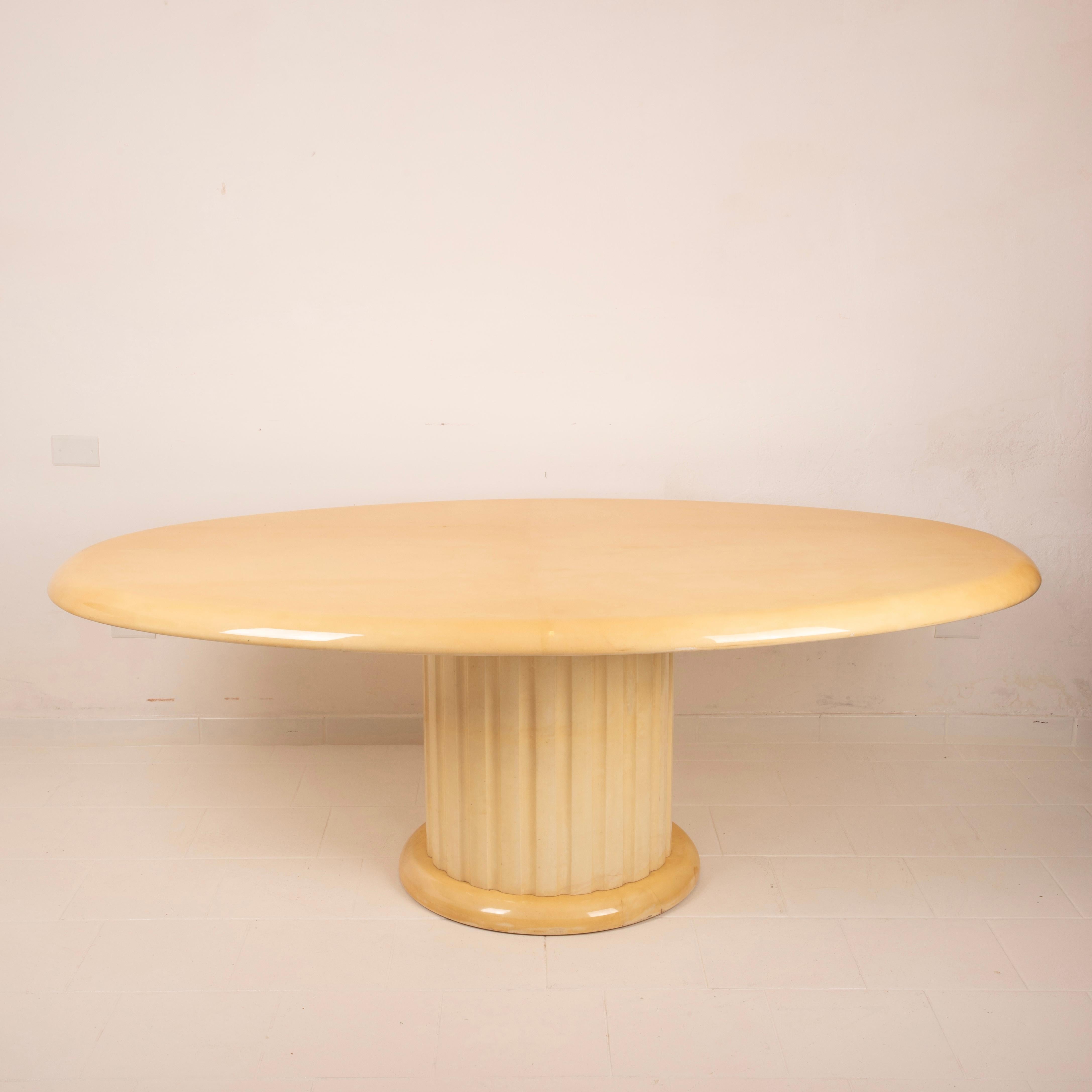 Italian Rare Parchment Table by Aldo Tura for Tura Milano, 1960 in vendita