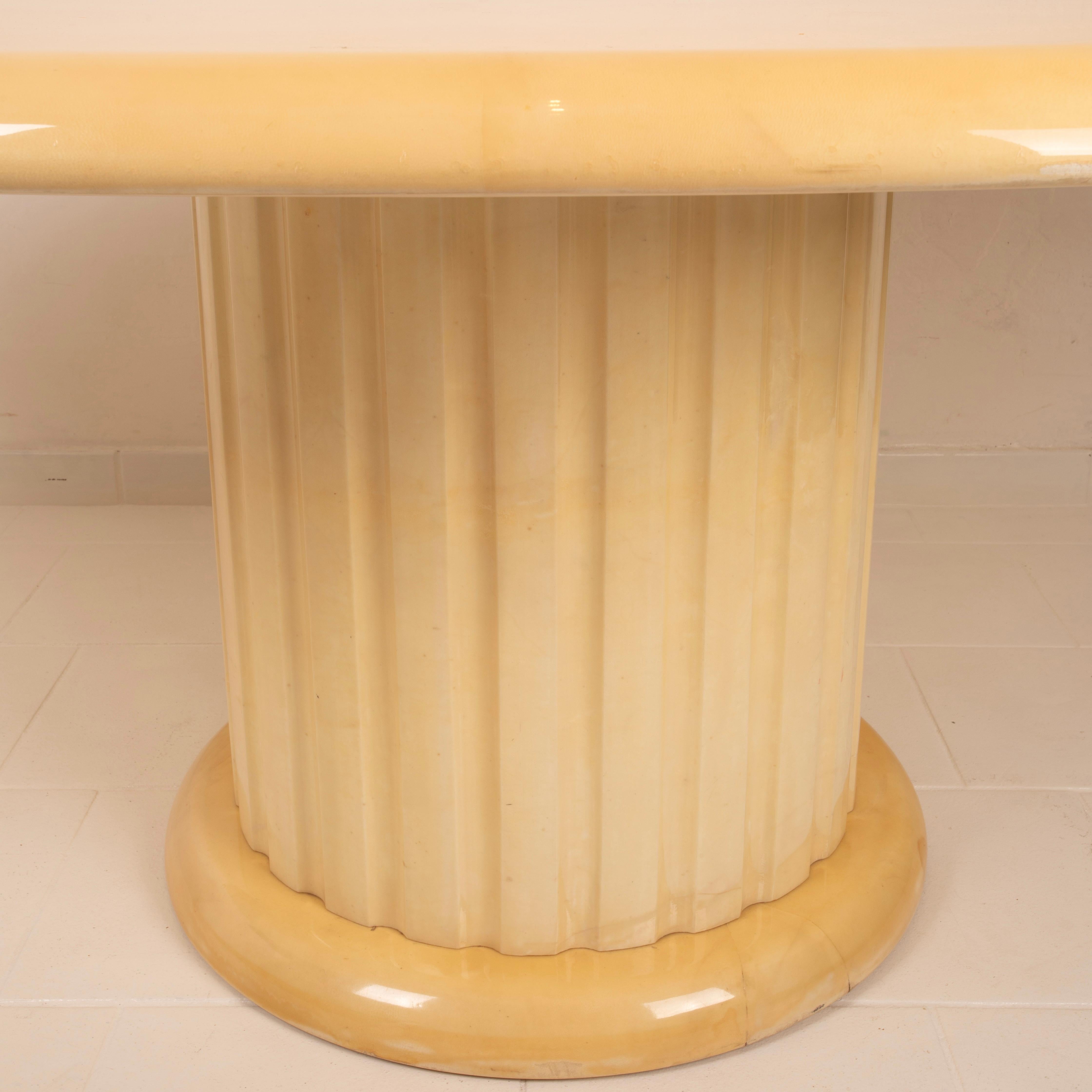 Mid-20th Century Rare Parchment Table by Aldo Tura for Tura Milano, 1960 in vendita