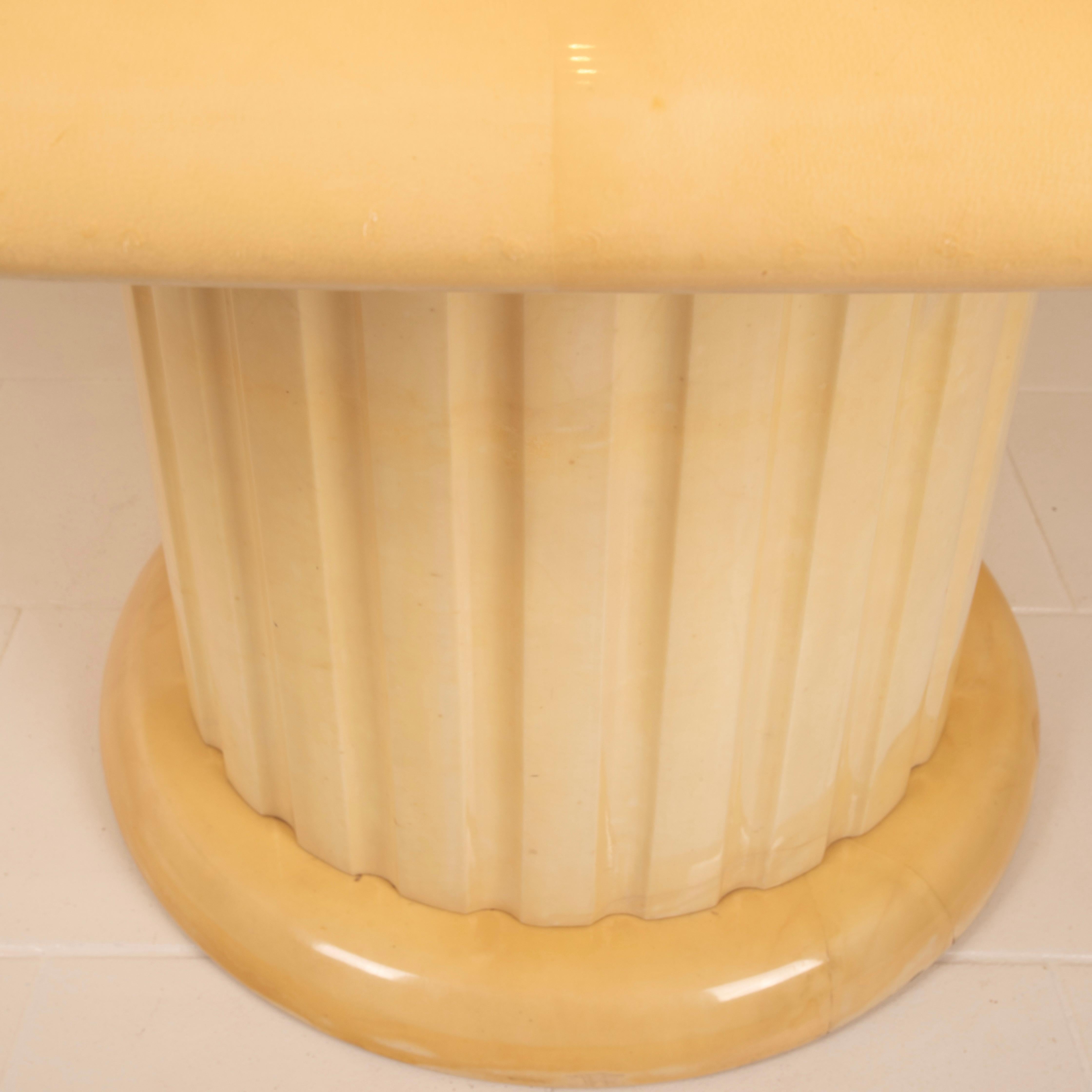 Pergamena Rare Parchment Table by Aldo Tura for Tura Milano, 1960 in vendita