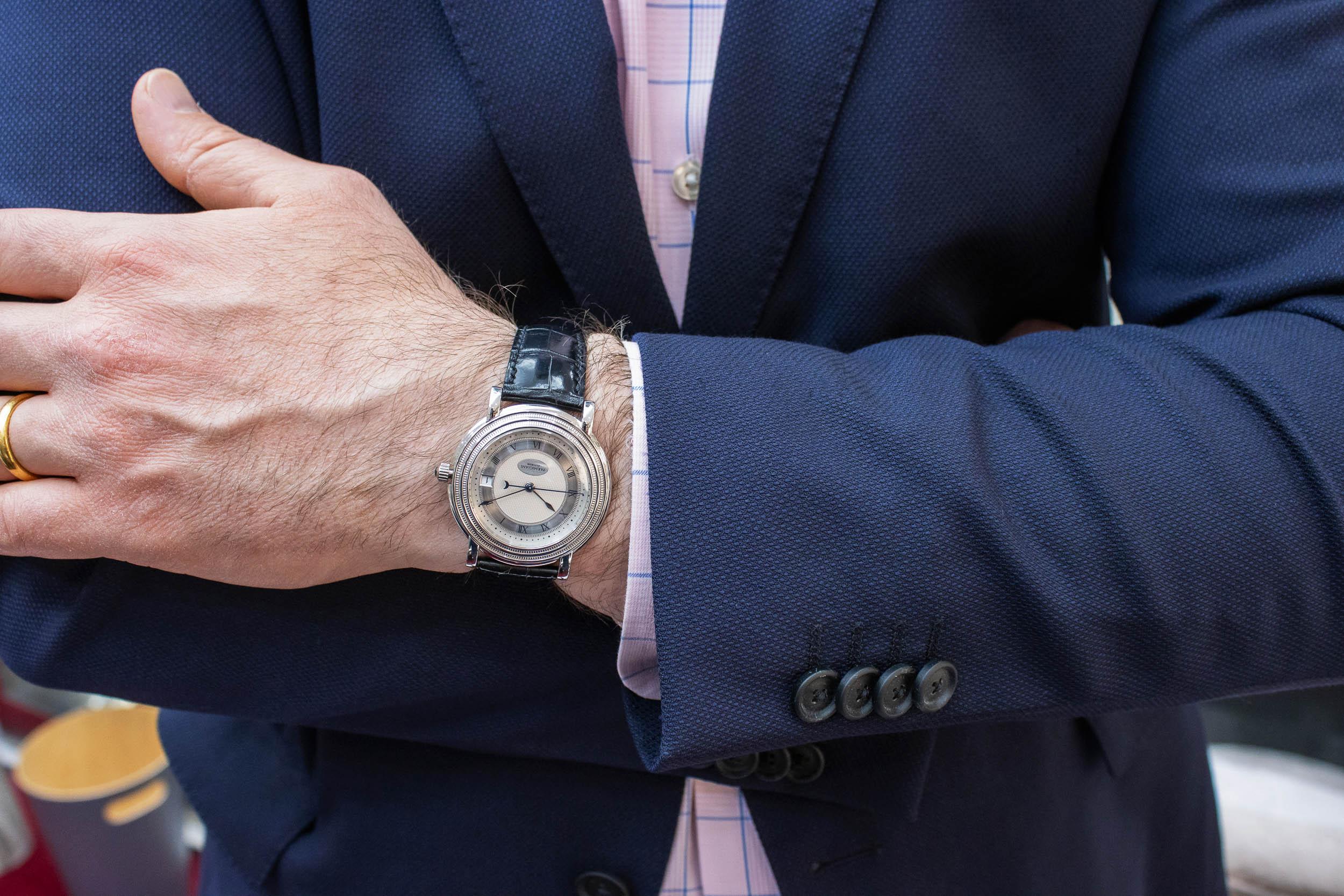 Contemporary Rare Parmigiani Fleurier Toric Automatic Platinum Wristwatch Ref. C00700