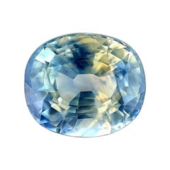 Rare Parti Colour Ceylon Sapphire 1.20Ct Blue Yellow Oval Cut Gem VS