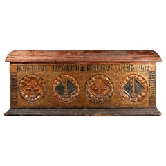 Used Rare pastiglia marriage chest - North of Italy, First half of 15th century