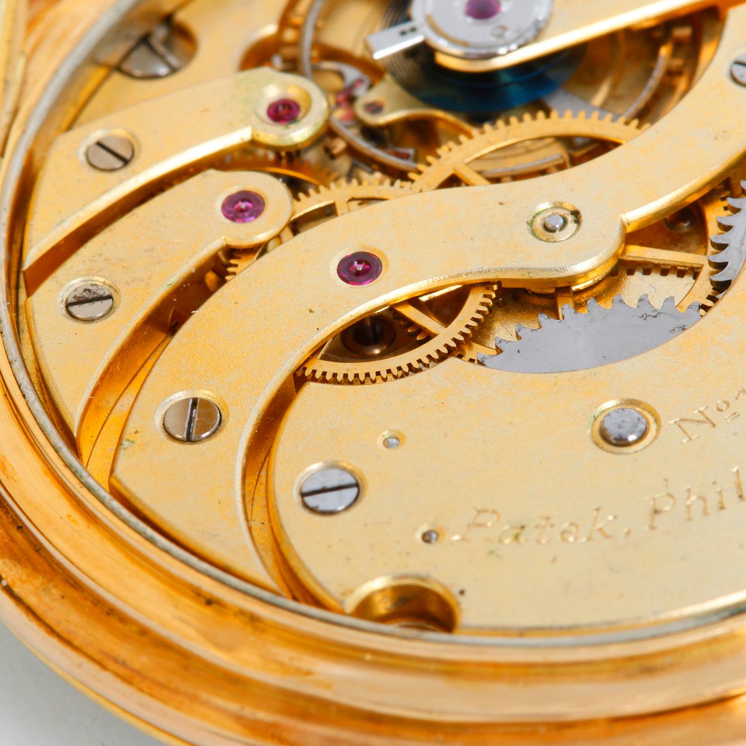 Rare Patek Philippe 18K Yellow Gold Pocket Watch Commemorating The 1936 Berlin O 5