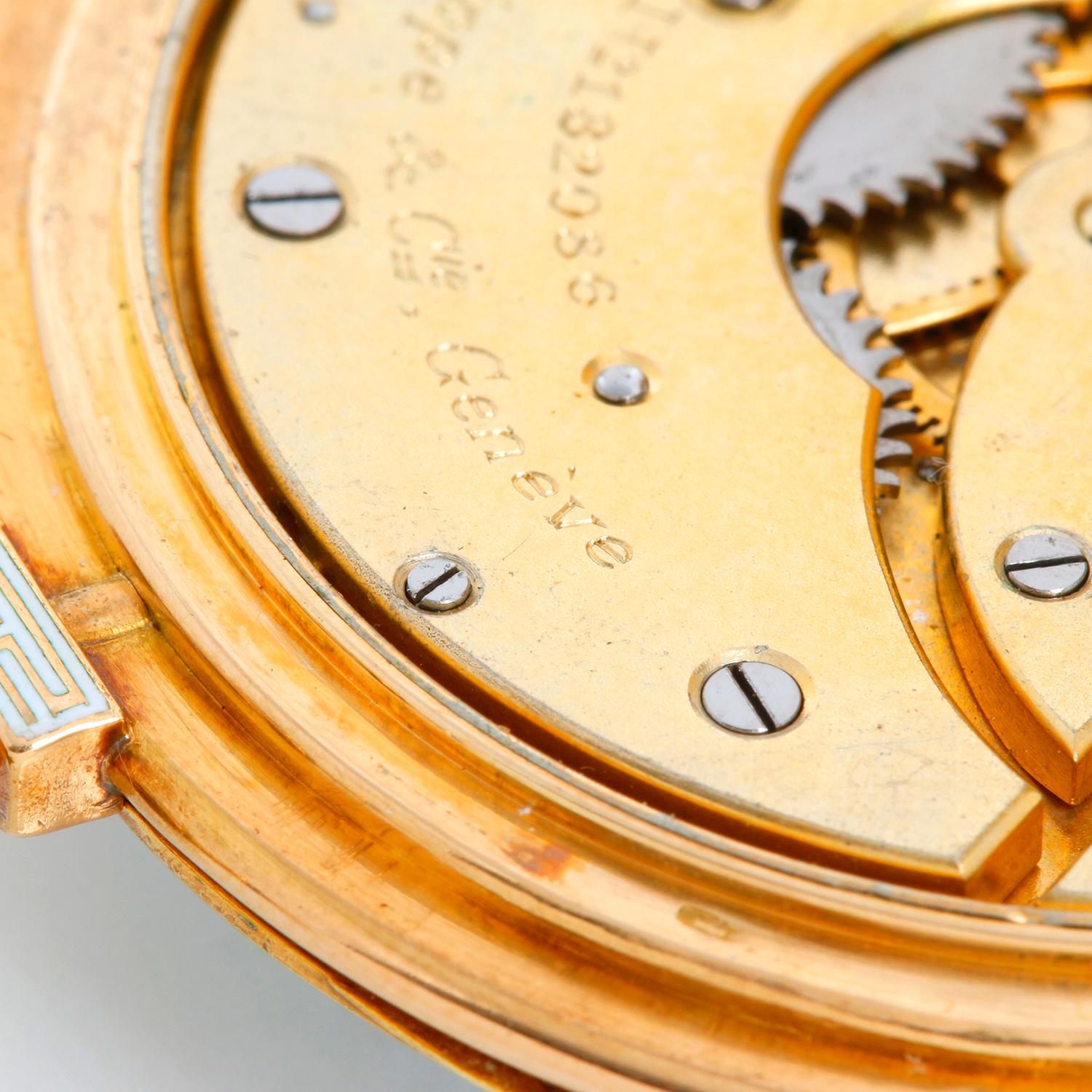 Rare Patek Philippe 18K Yellow Gold Pocket Watch Commemorating The 1936 Berlin O 9