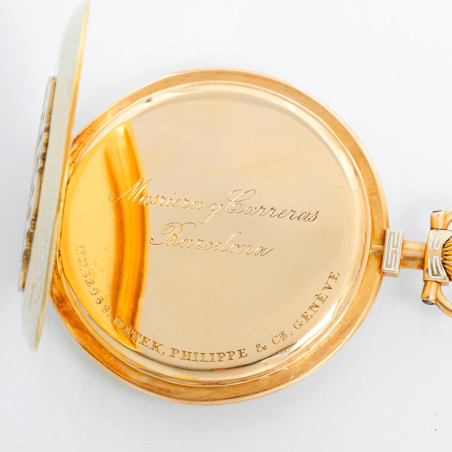 Rare Patek Philippe 18K Yellow Gold Pocket Watch Commemorating The 1936 Berlin O 1