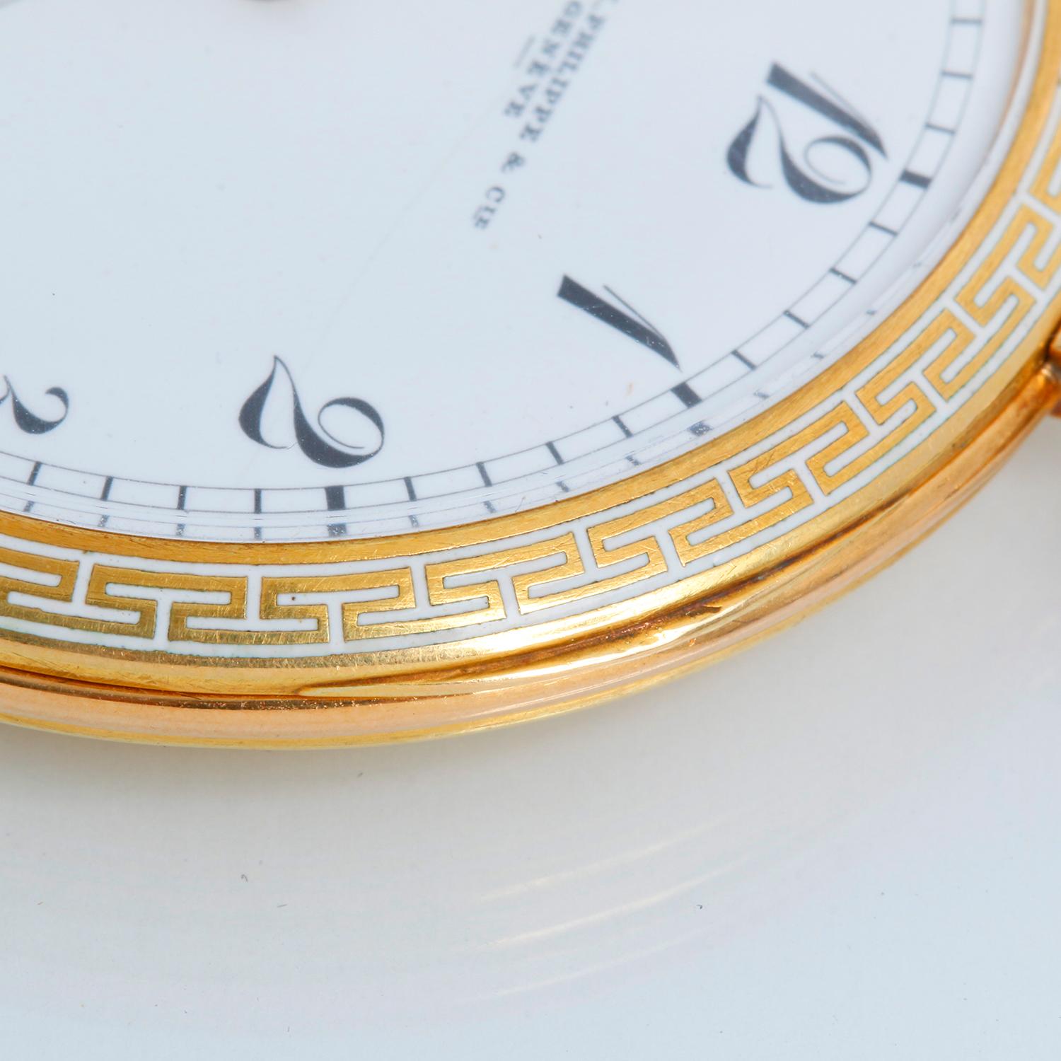 Rare Patek Philippe 18K Yellow Gold Pocket Watch Commemorating The 1936 Berlin O 2