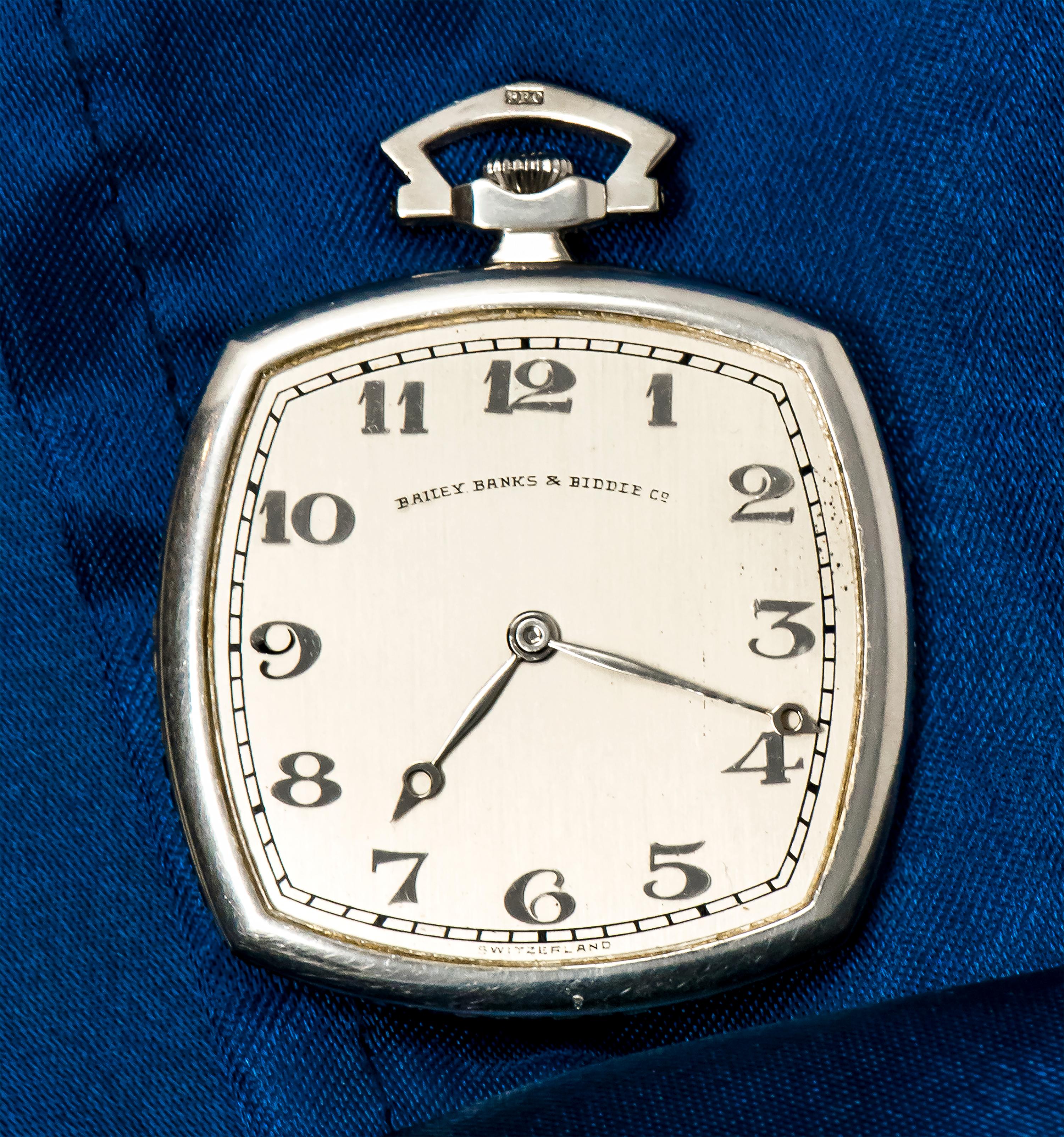 platinum pocket watch