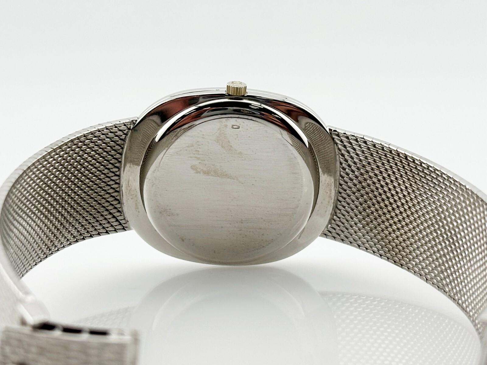 Raro Patek Philippe Ellipse Jumbo 3605 Quadrante blu Oro bianco 18 carati in vendita 1