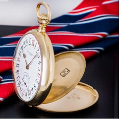Rare Patek Philippe Gondolo 24 Hour Dial Keyless Lever Open Face Pocket Watch