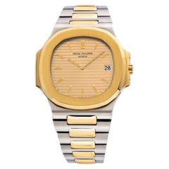 Rare Patek Philippe Vintage 18K Yellow Gold and Stainless Steel Jumbo Nautilus