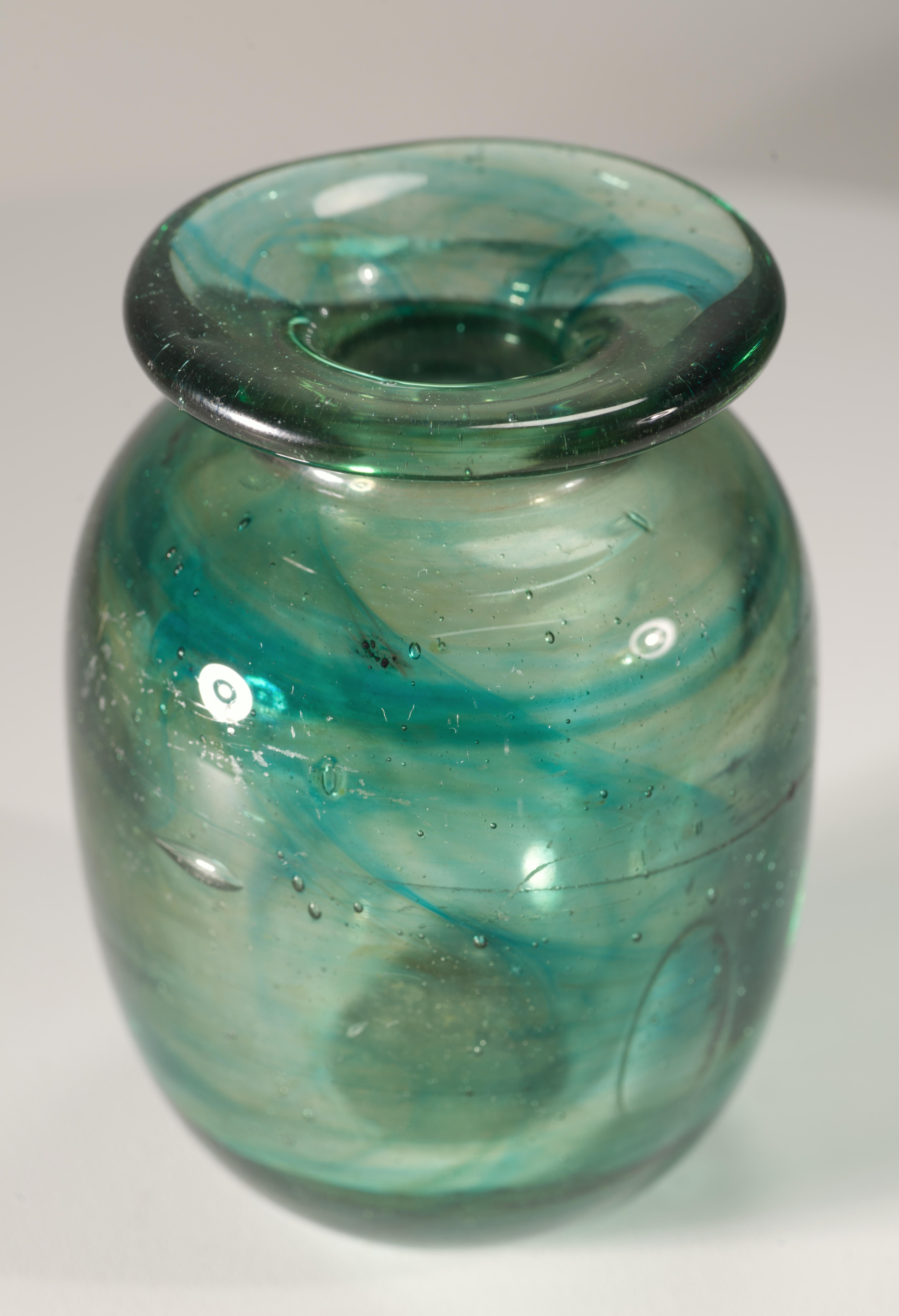 Raro vaso di Patricia Esch, vetro da studio americano, 1969 In condizioni buone in vendita a Clifton Springs, NY