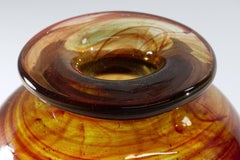 Rare Patricia Esch Bud Vase, Early American Studio Glass, 1971