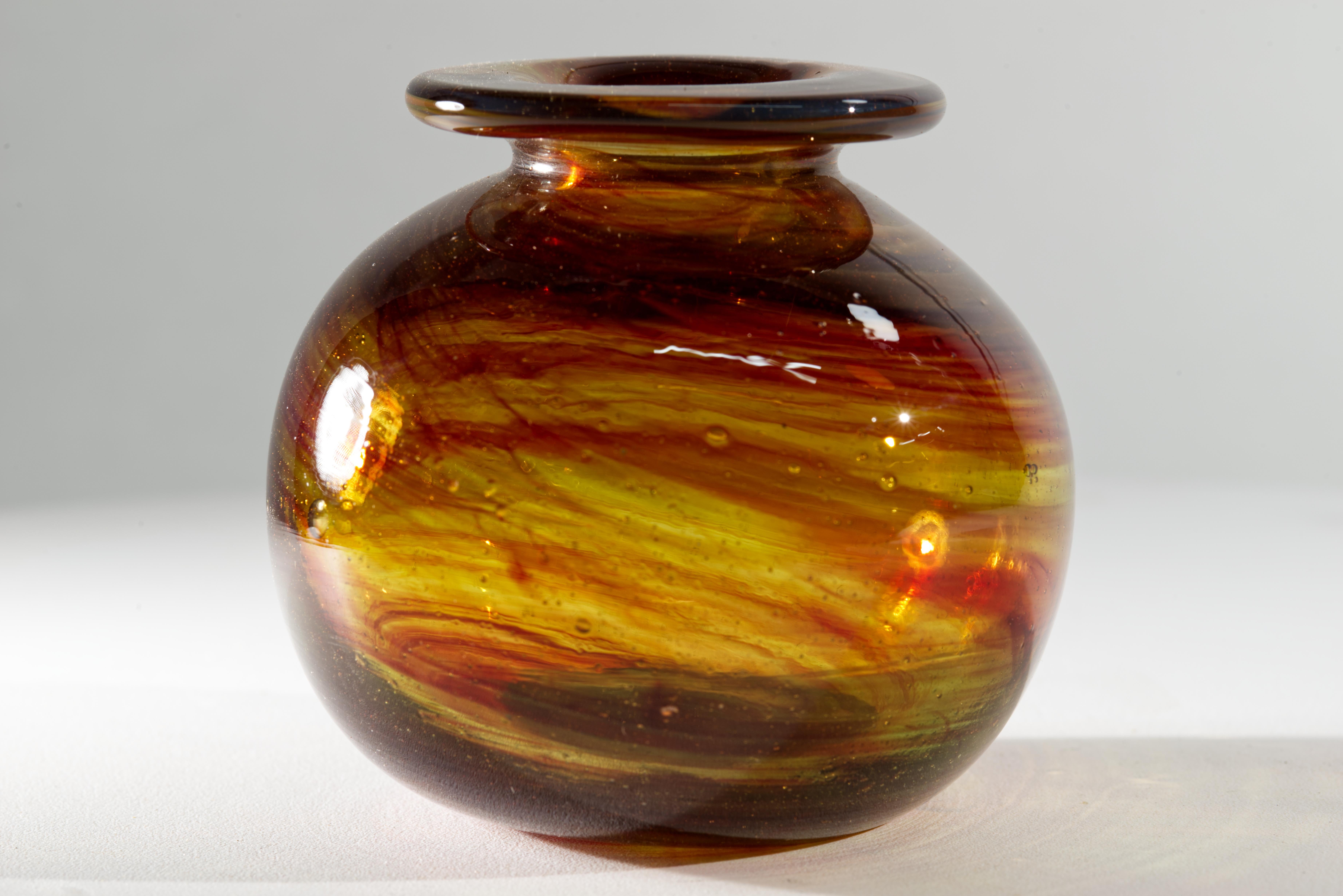 Americano Raro vaso di Patricia Esch, vetro da studio americano, 1971 in vendita