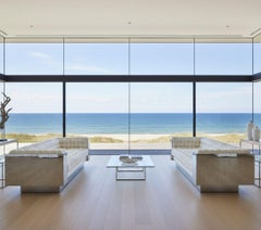 Rare Paul Evans Biscuit Tufted Cityscape Sofas, Signed