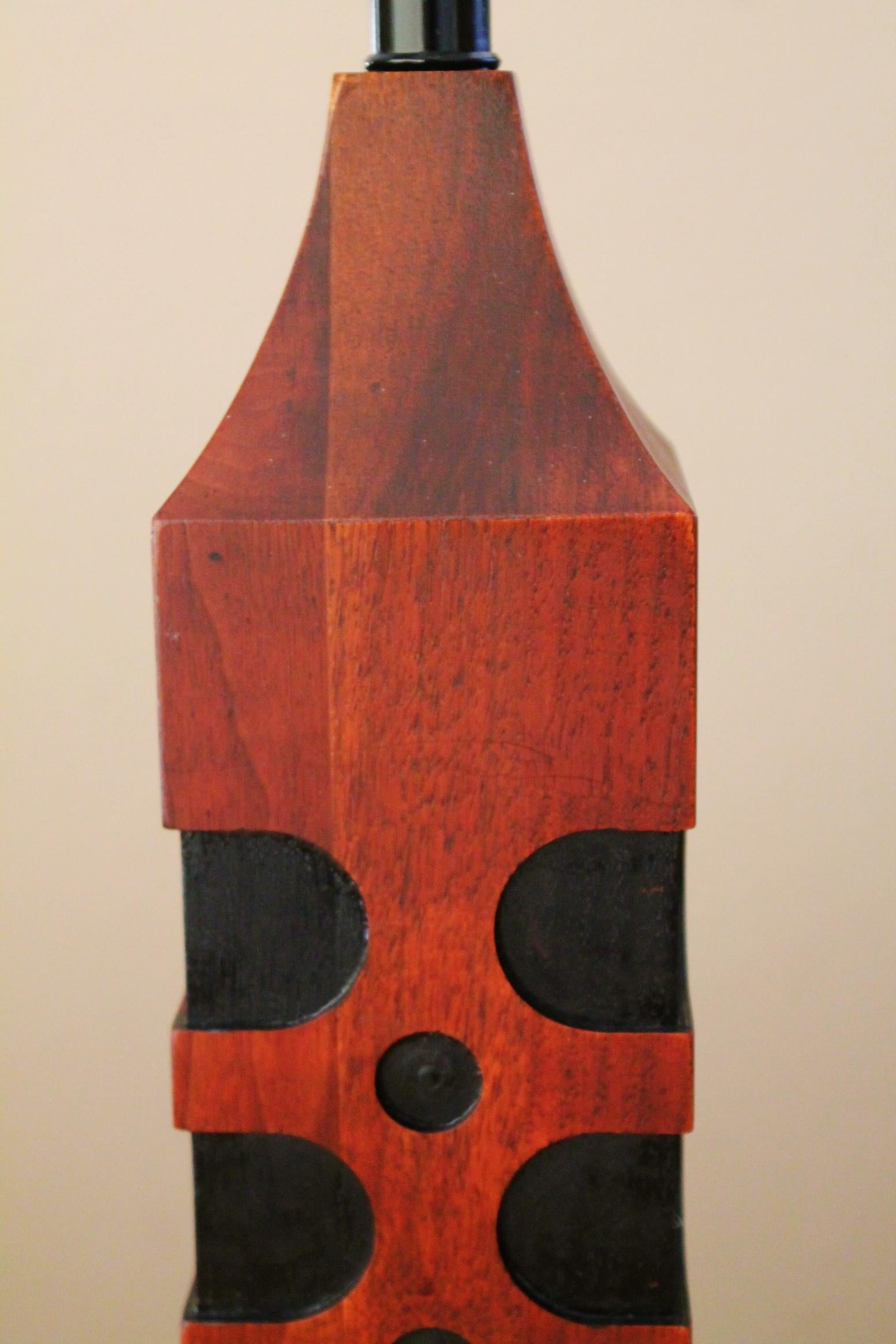 Americano Raro! Paul Evans Skyscraper Lampada da tavolo in teak e palissandro 1960 Mid Century Modern in vendita