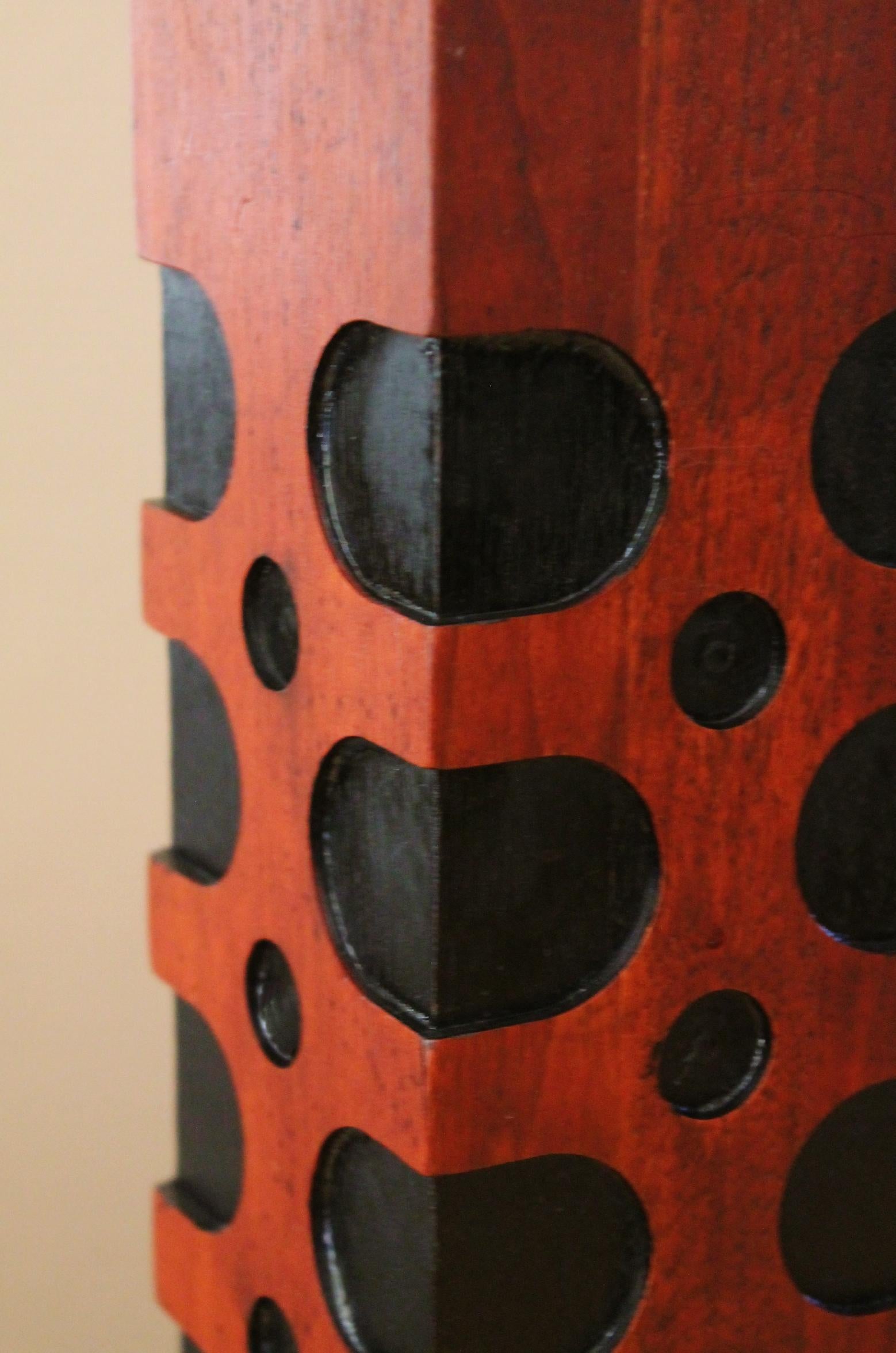 Fatto a mano Raro! Paul Evans Skyscraper Lampada da tavolo in teak e palissandro 1960 Mid Century Modern in vendita