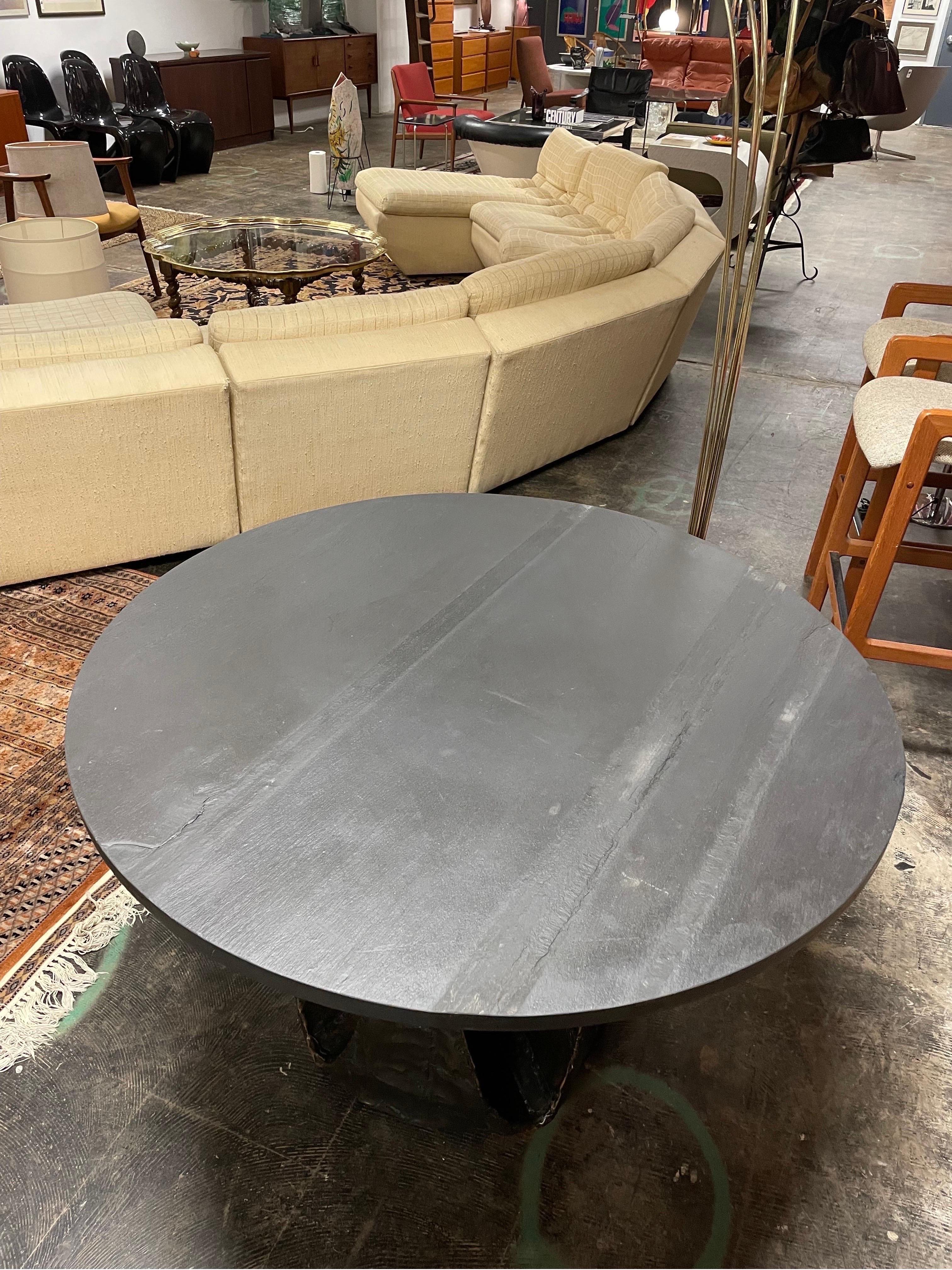 Rare Paul Evans Welded Dining Table In Good Condition For Sale In Philadelphia, PA