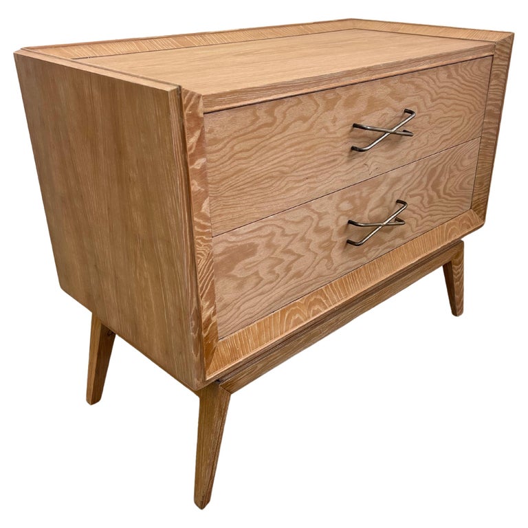 brown two drawer dresser Flute 2 Drawer Dresser,Mid Century Modern Small Nightstand with 2 Draw