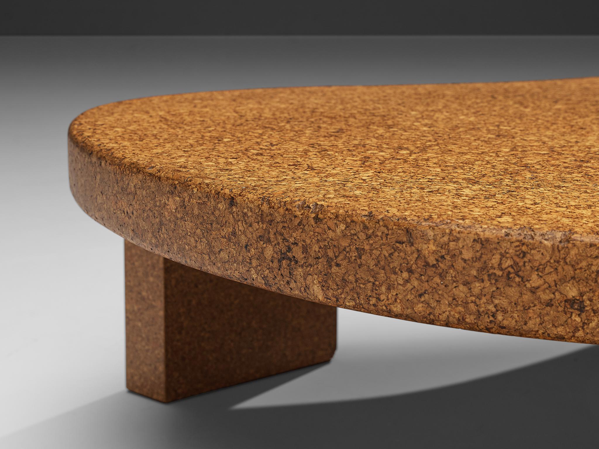 Rare Paul Frankl Freeform Coffee Table Model 5025 in Cork 1