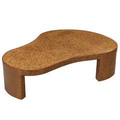 Rare Paul Frankl Freeform Coffee Table Model 5025 in Cork