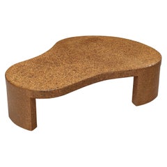 Seltener frei geformter Couchtisch aus Kork von Paul Frankl, Modell 5025